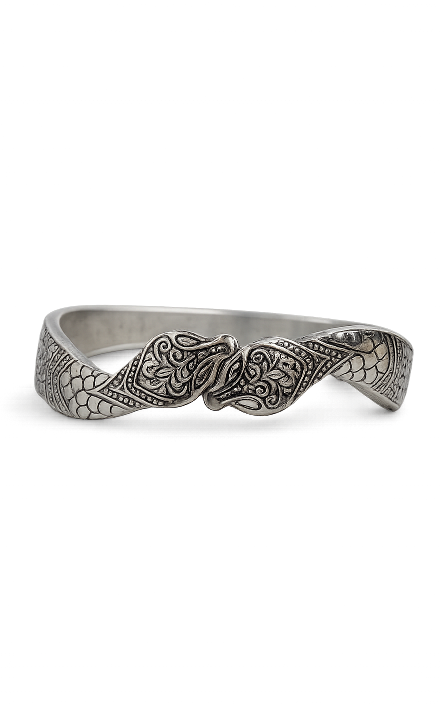 Vintage Silver Snake Bracelet