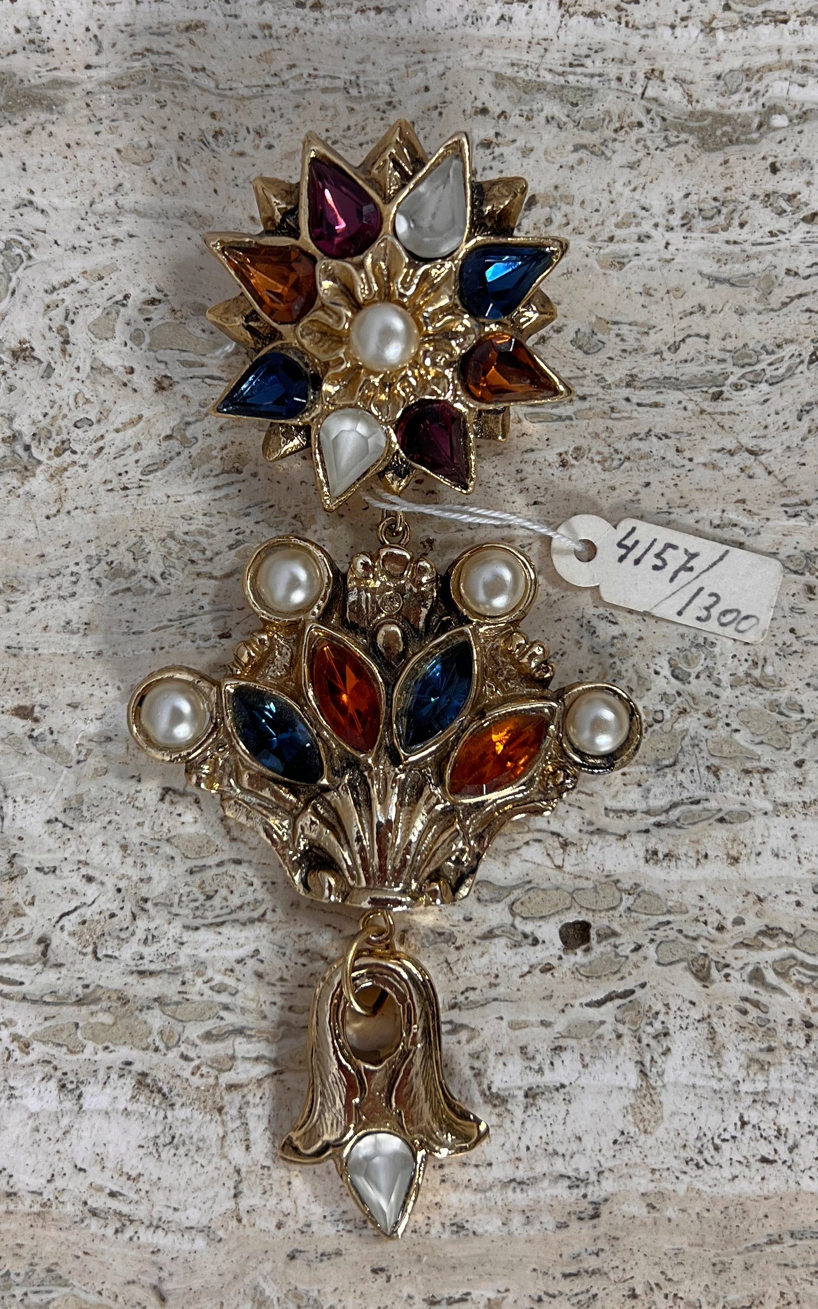 Vintage Big 90s Brooch