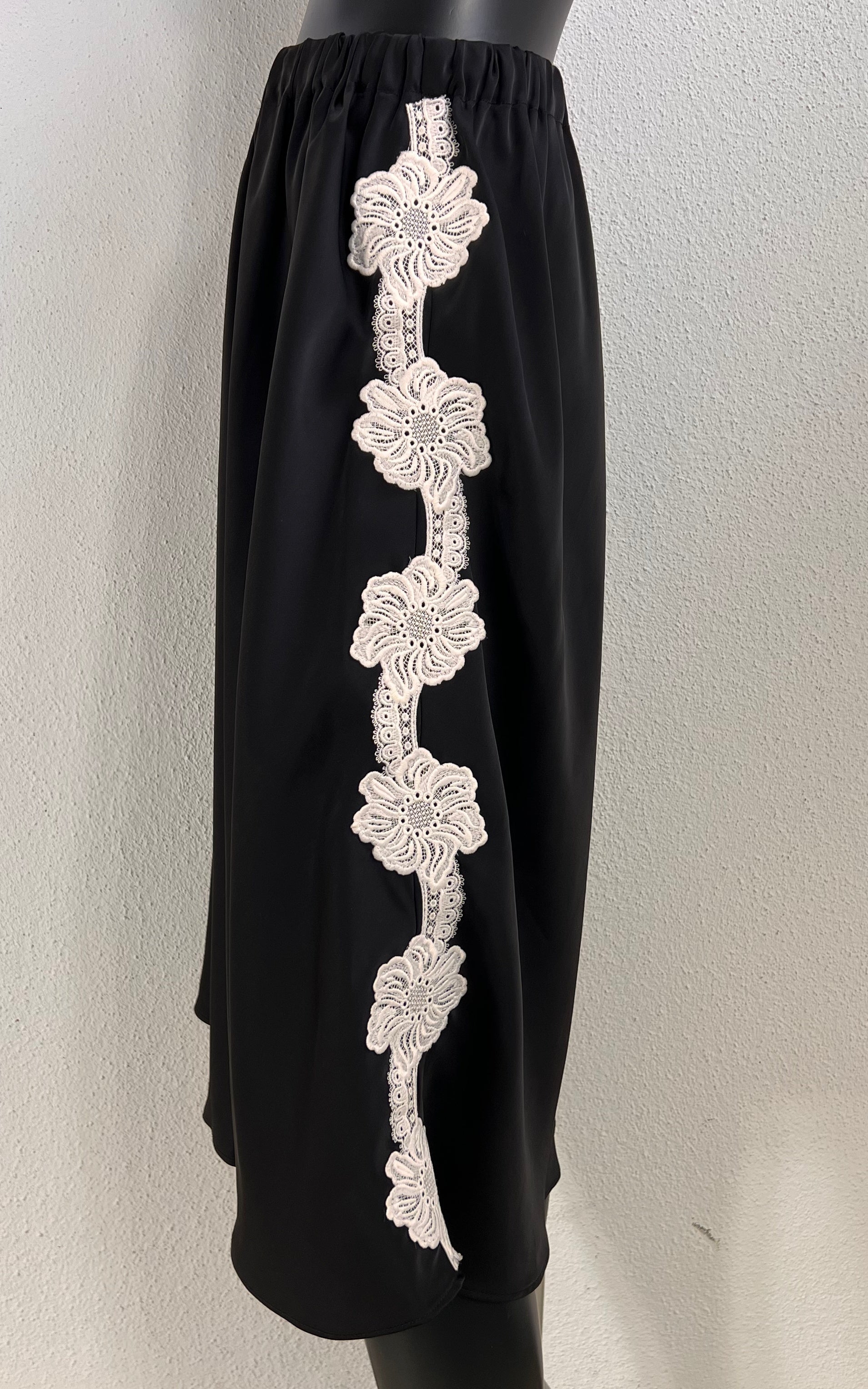 Jil Sander Lace Satin Lingerie Skirt SS2025