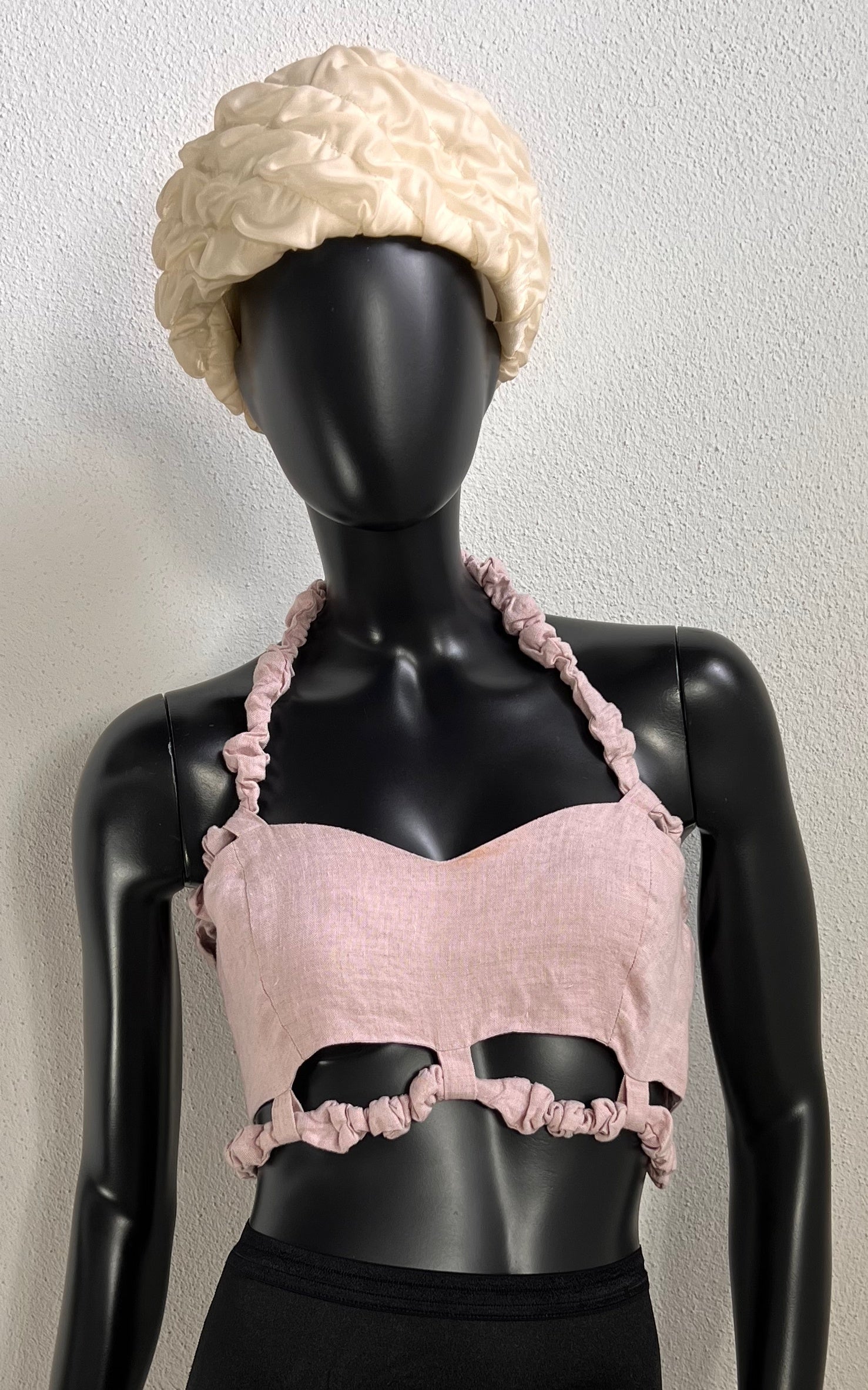 Ganni Hemp Cut Out Top
