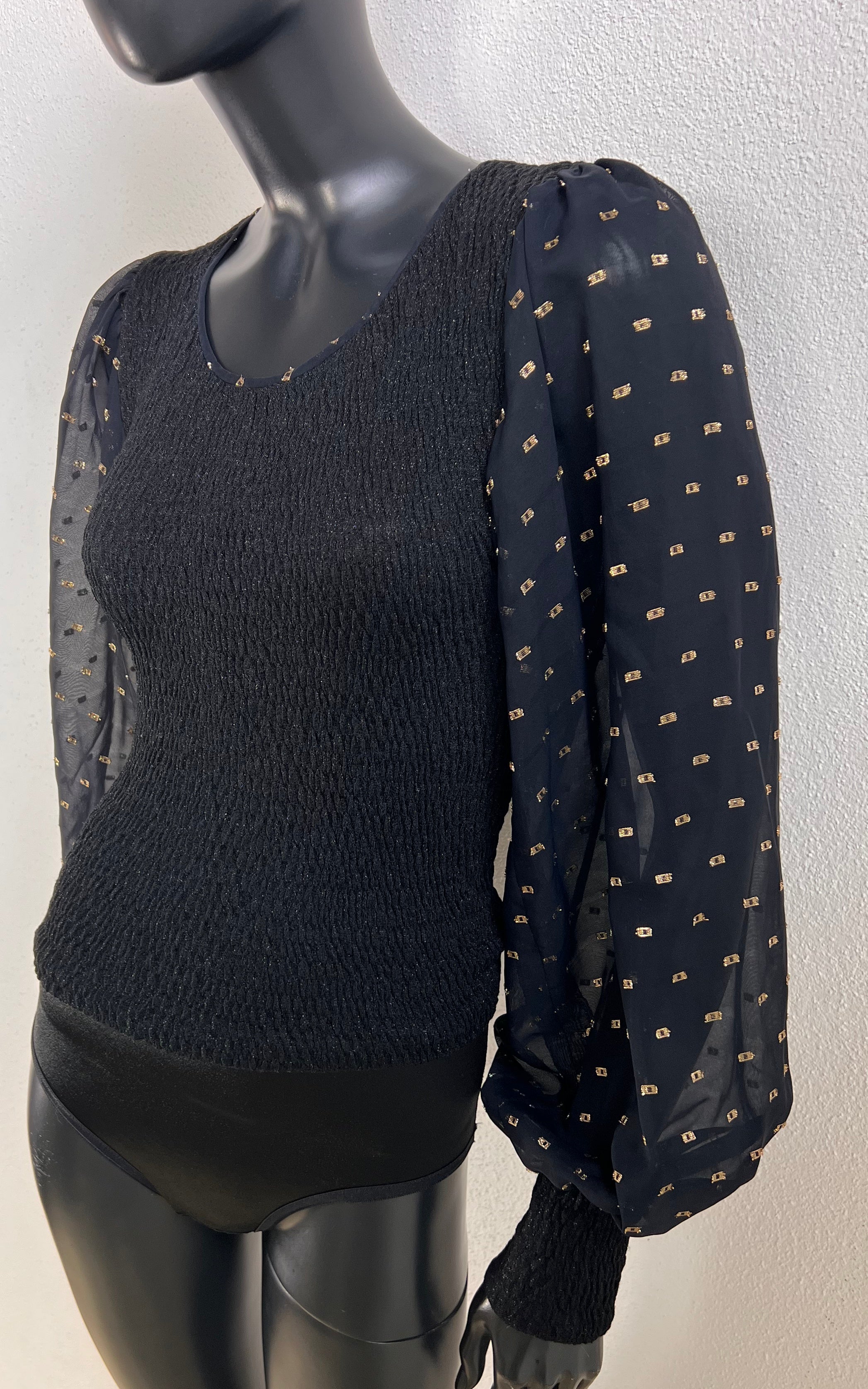 Vintage 70s Top with Ballon Sleeves
