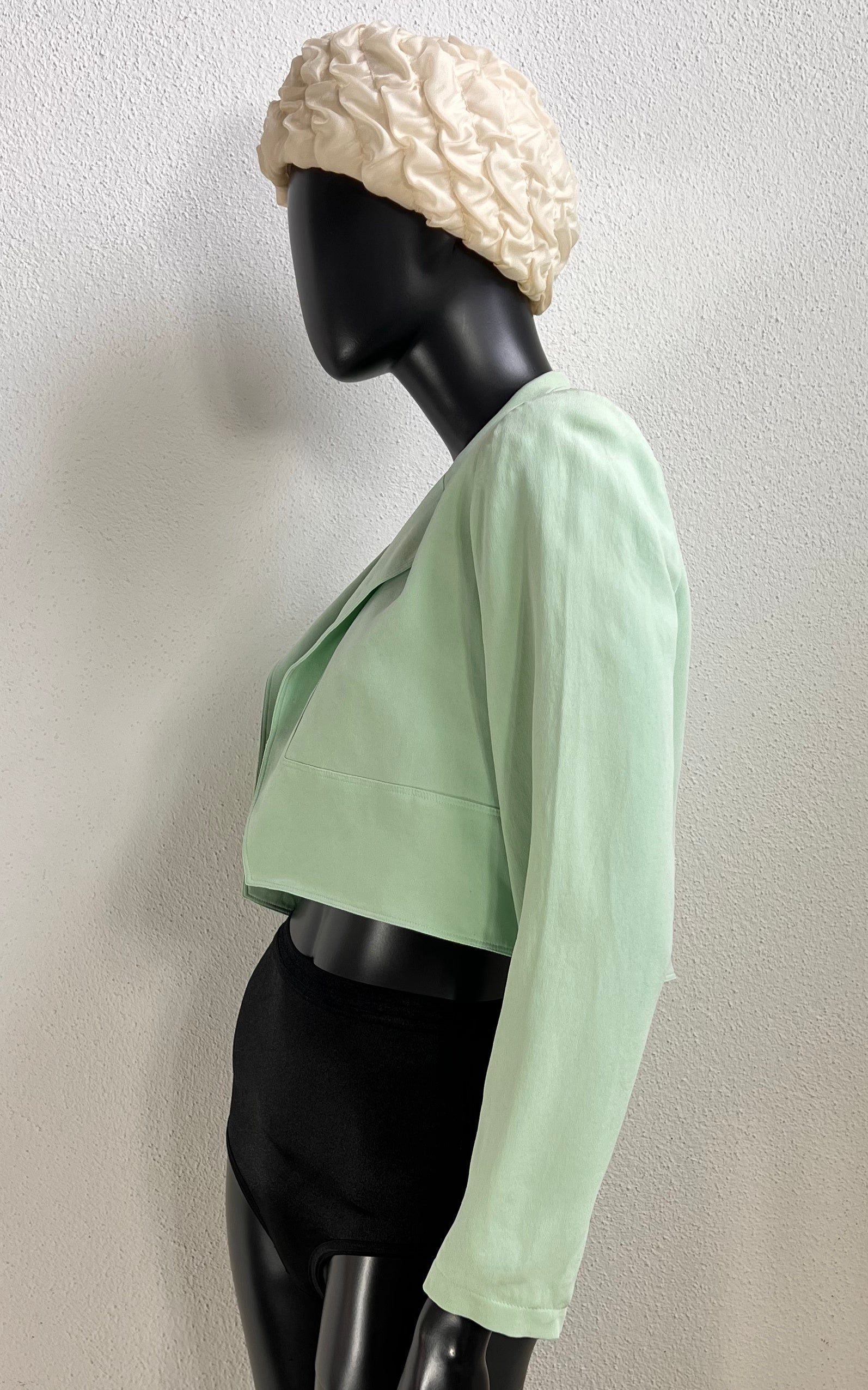 Vintage Mint Silk Tuxedo Jacket