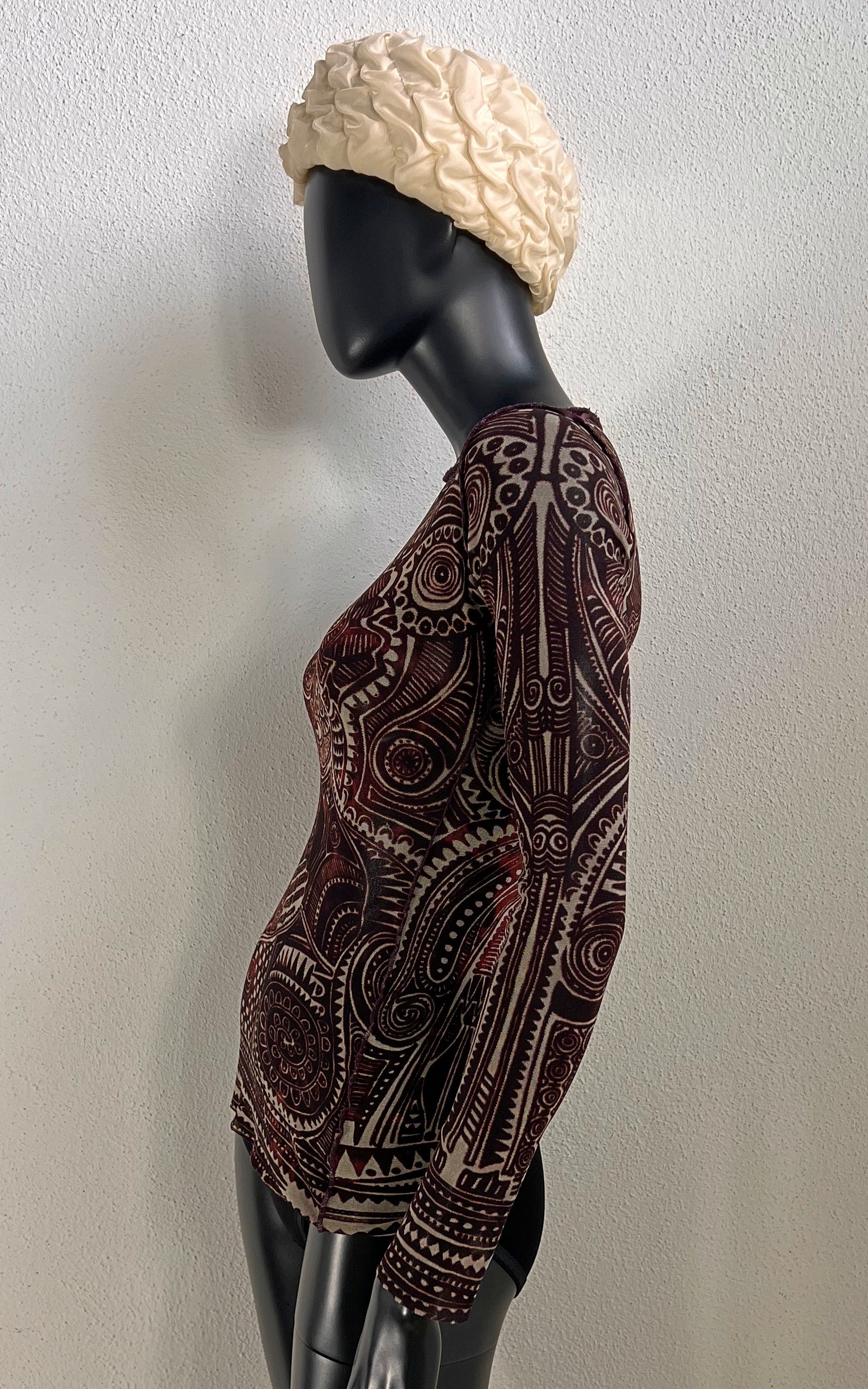 Vintage 90s African Mesh Top