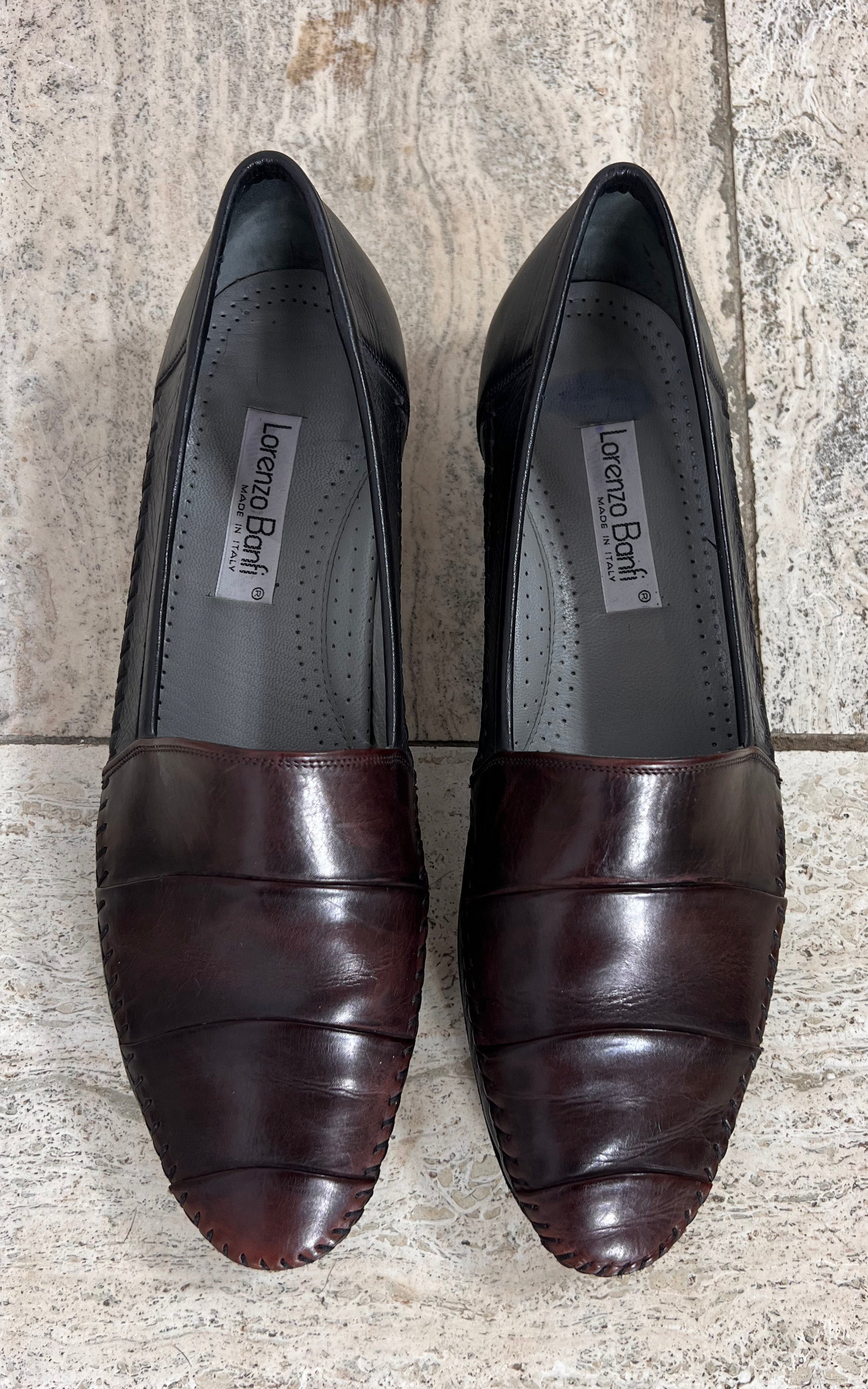 Vintage MENS Lorenzo Banfi Leather Loafer 44