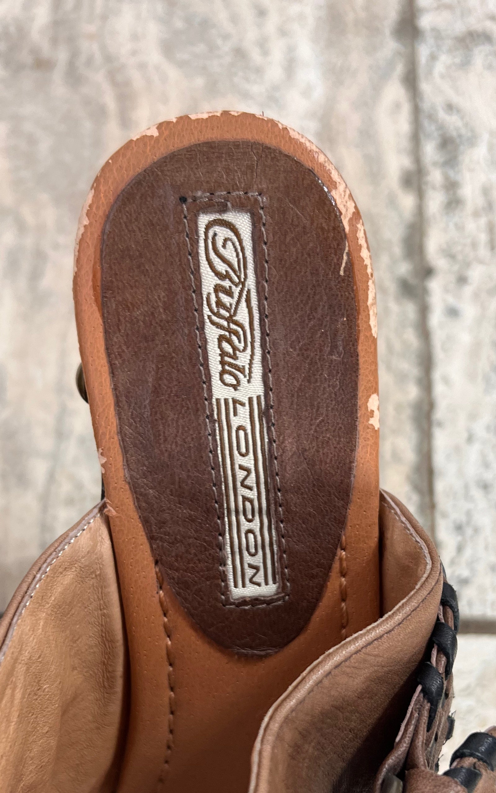 Vintage Early 2000 Buffalo London Platform Clogs 37