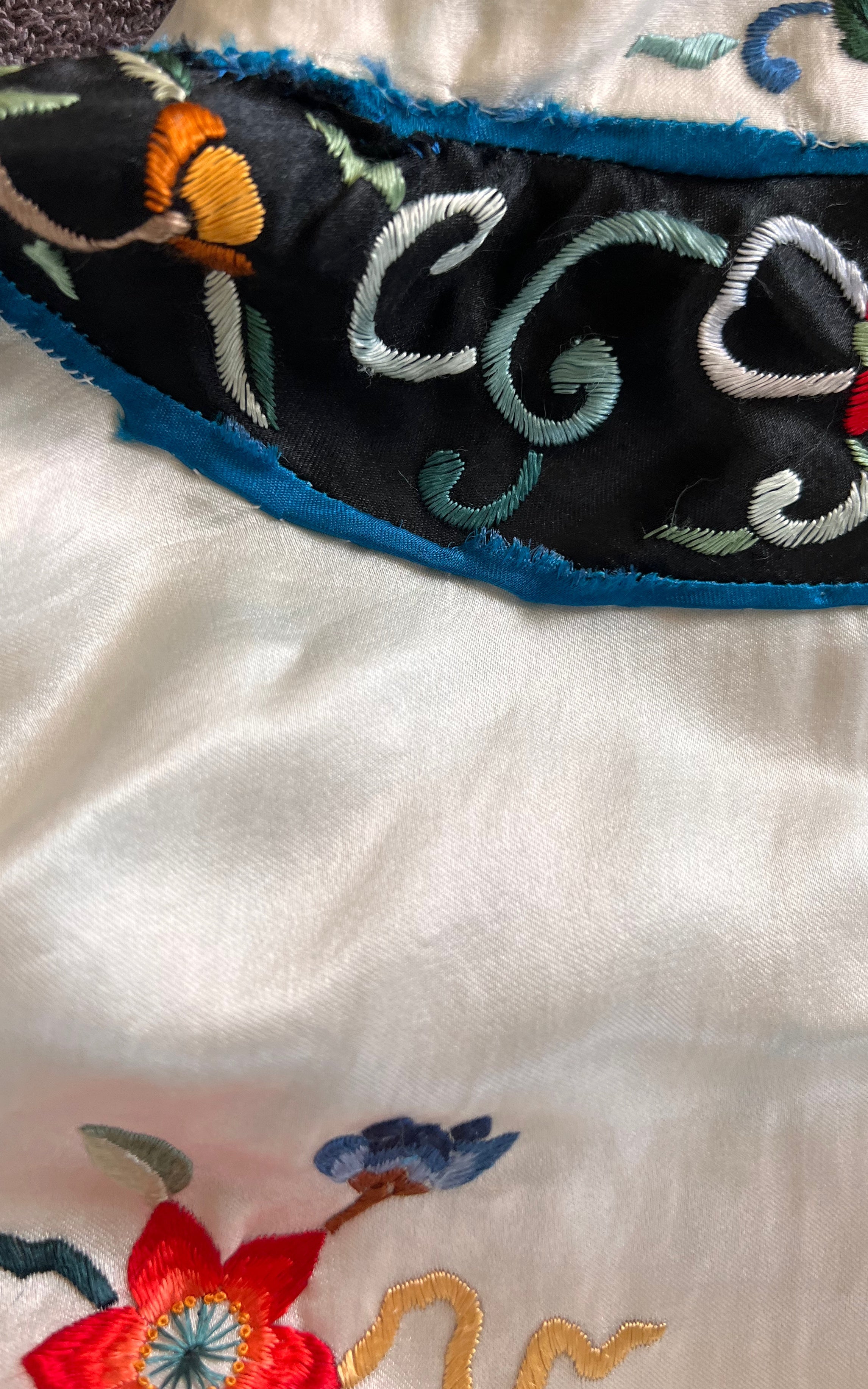 Vintage Embroidered Chinese Silk Jacket
