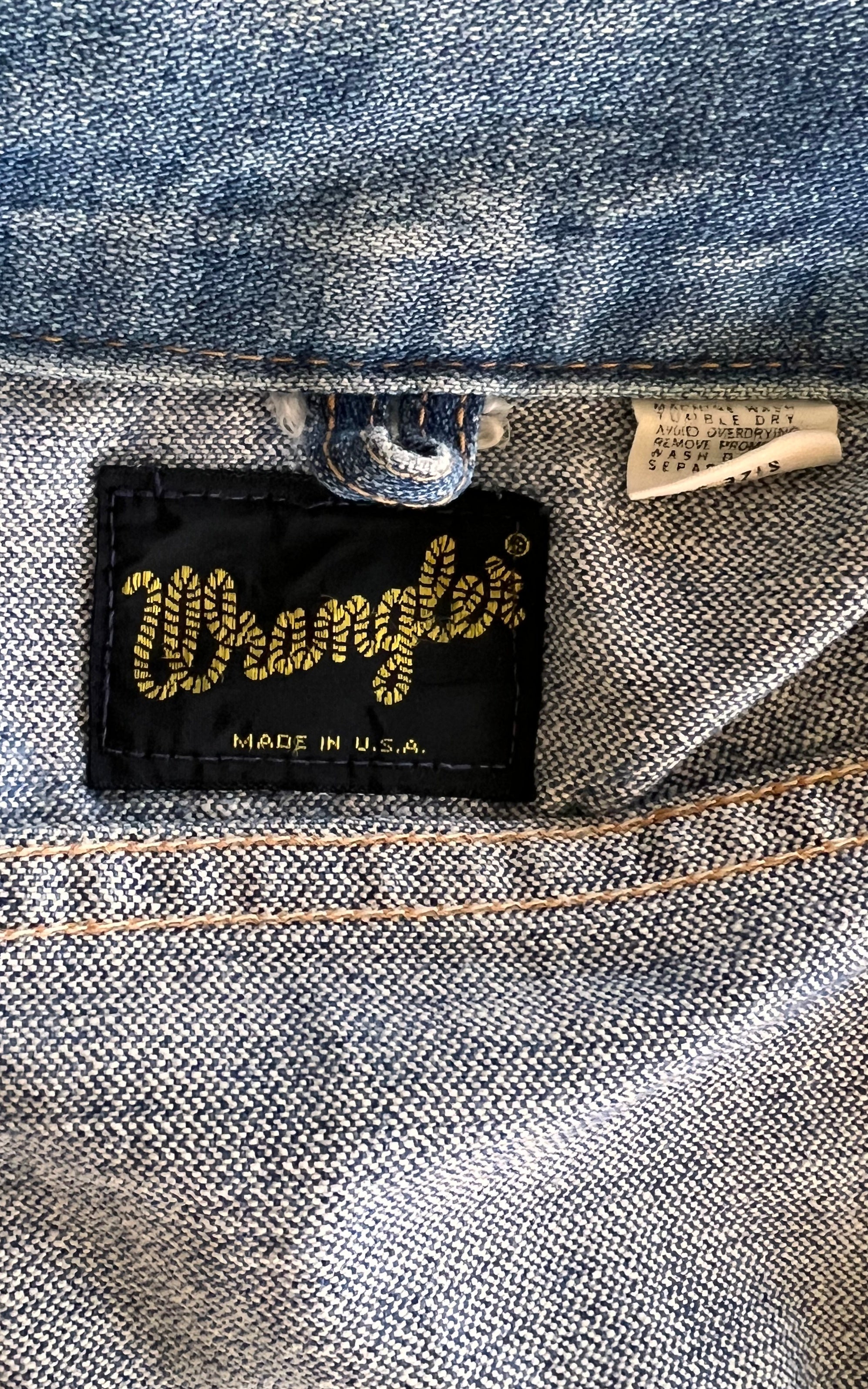 Vintage Wrangler late 70s Denim Jacket