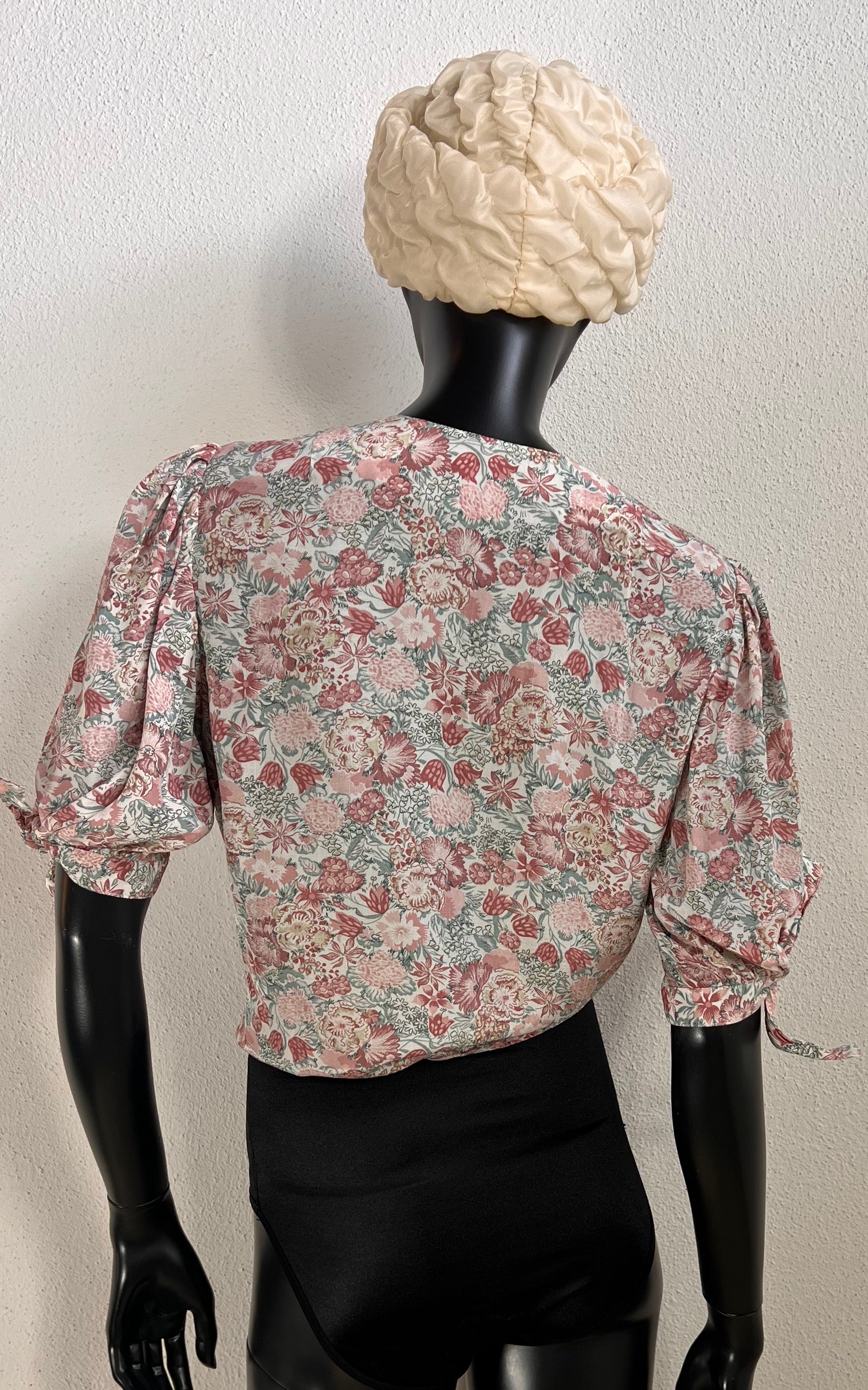 Vintage Romantic Flower Blouse
