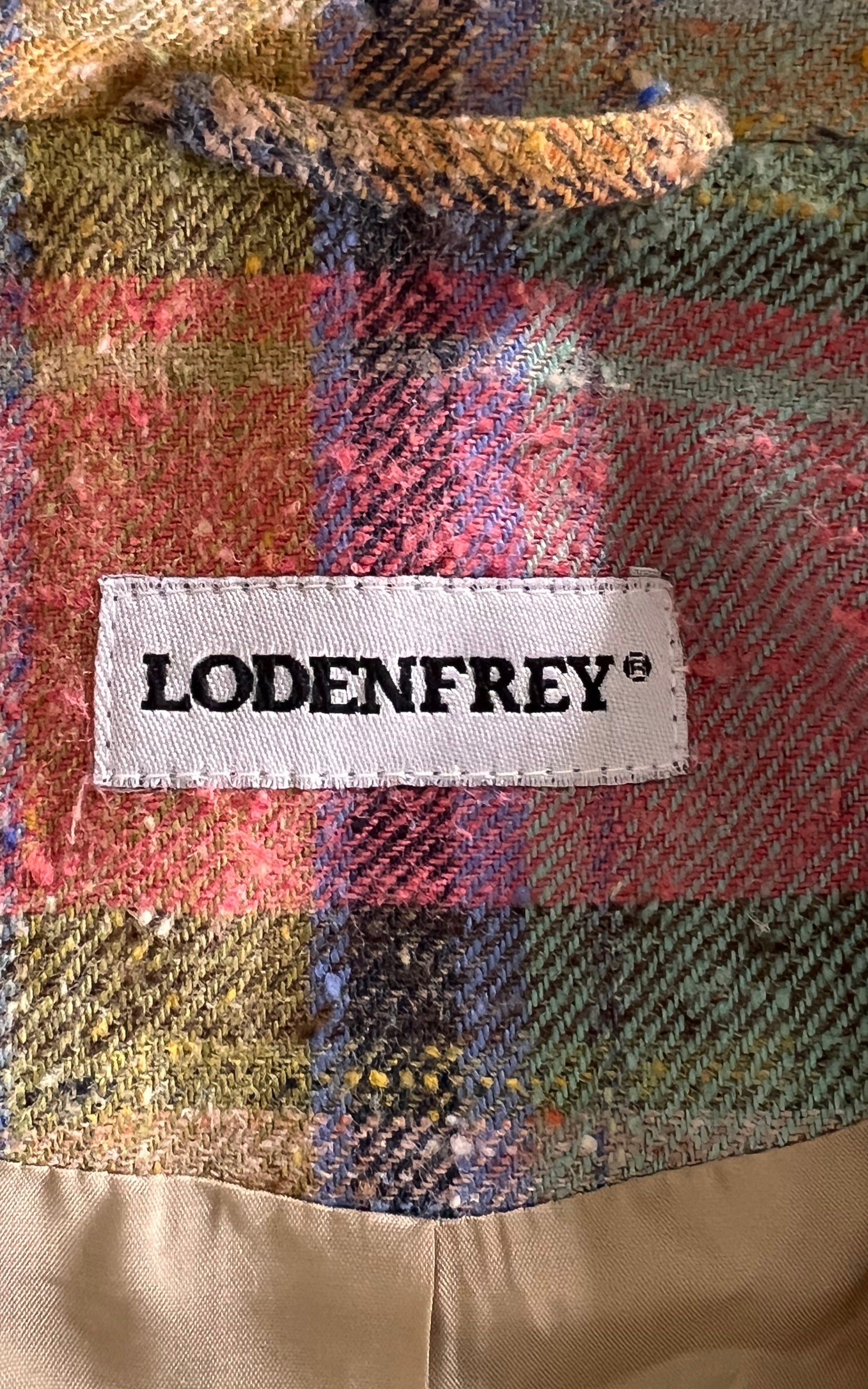 Vintage Lodenfrey Tartan Silk Blazer