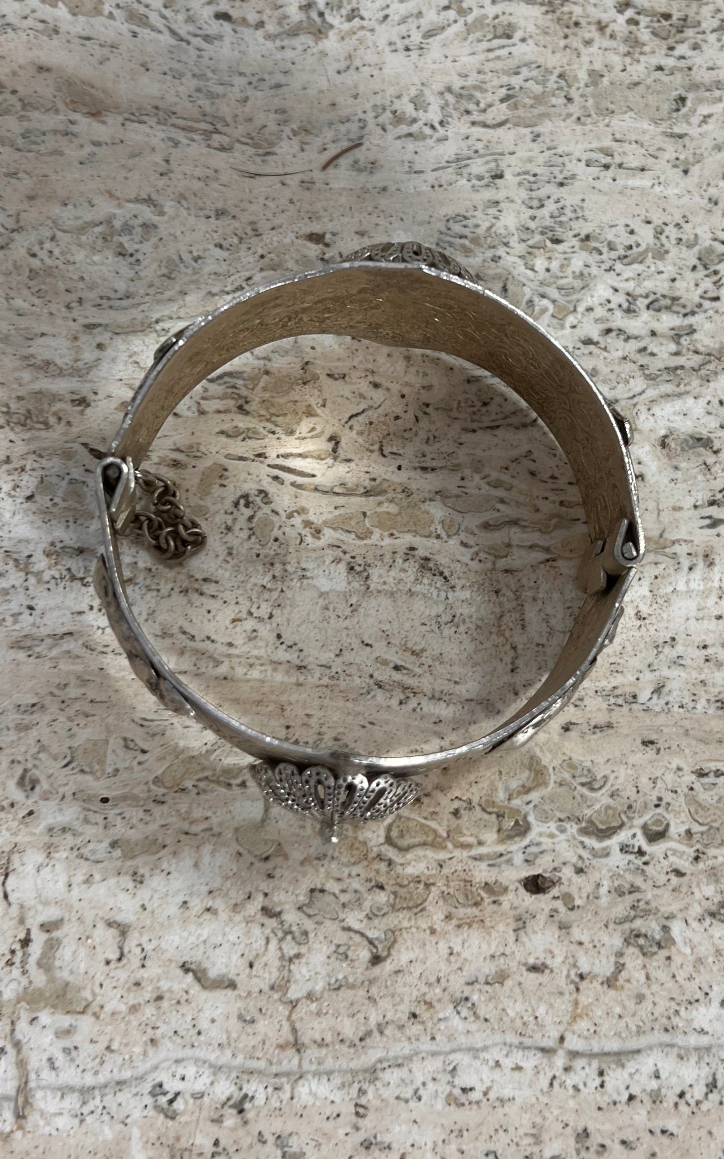 Vintage Silver Hippie Cuff Bracelet