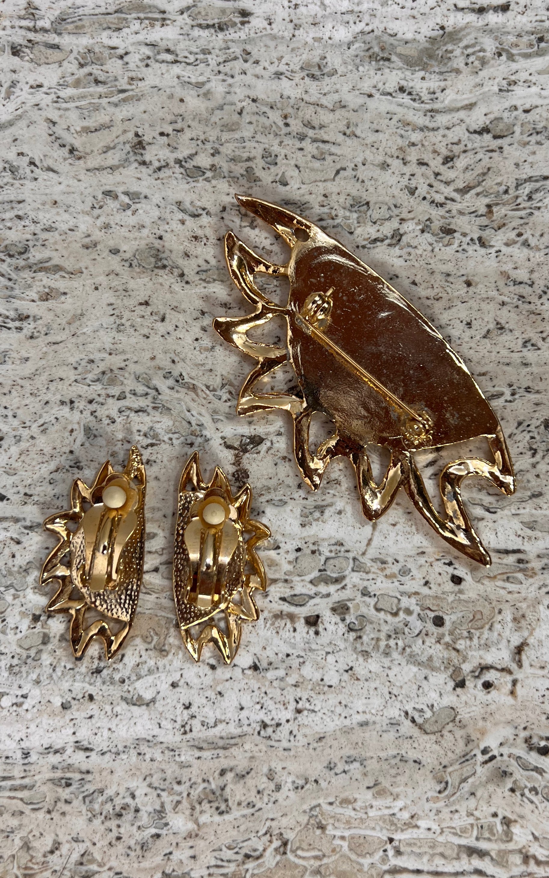 Vintage 90s Sun Costume Jewelry Set