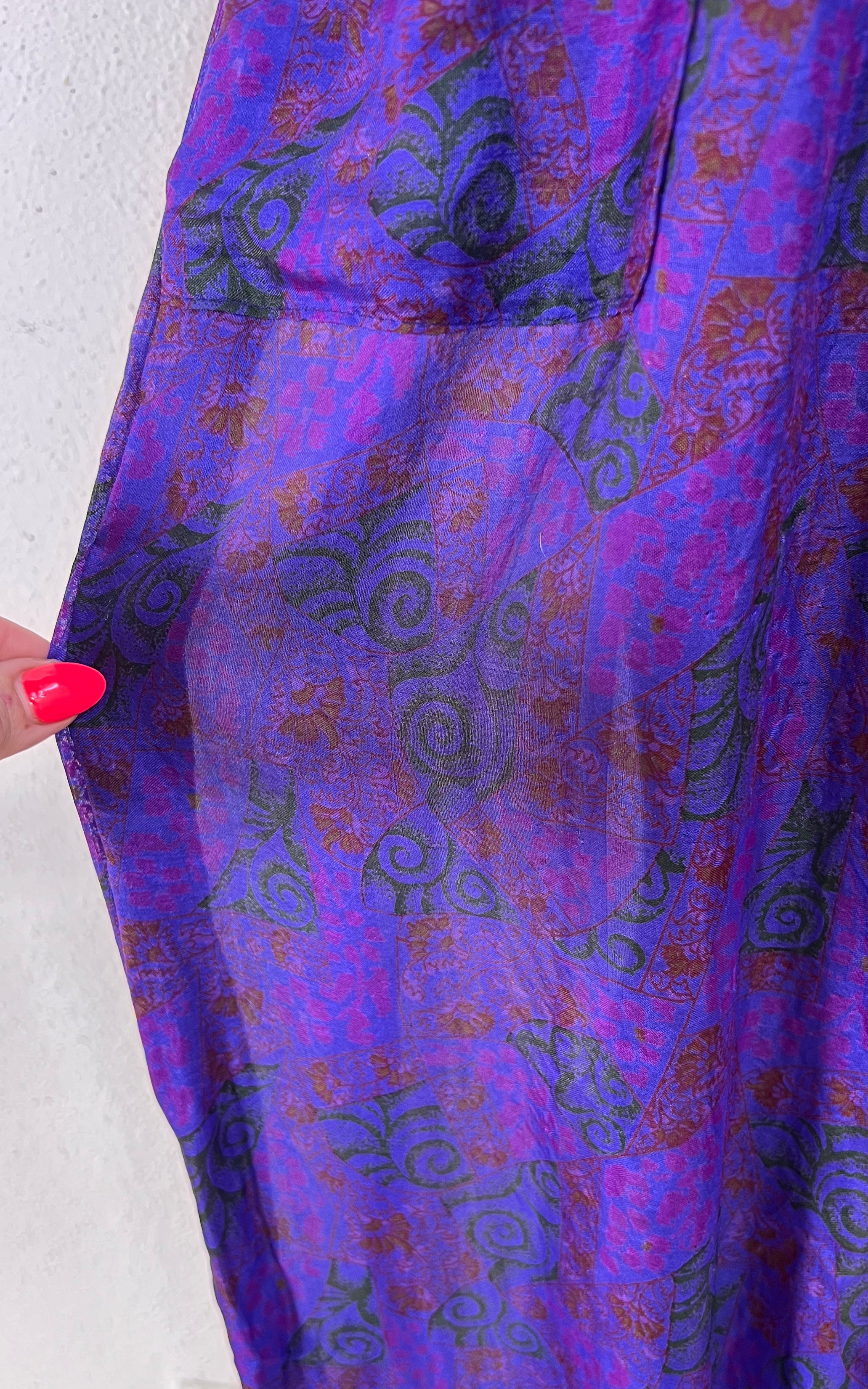 Recycled Sari-Silk Balloon Pants