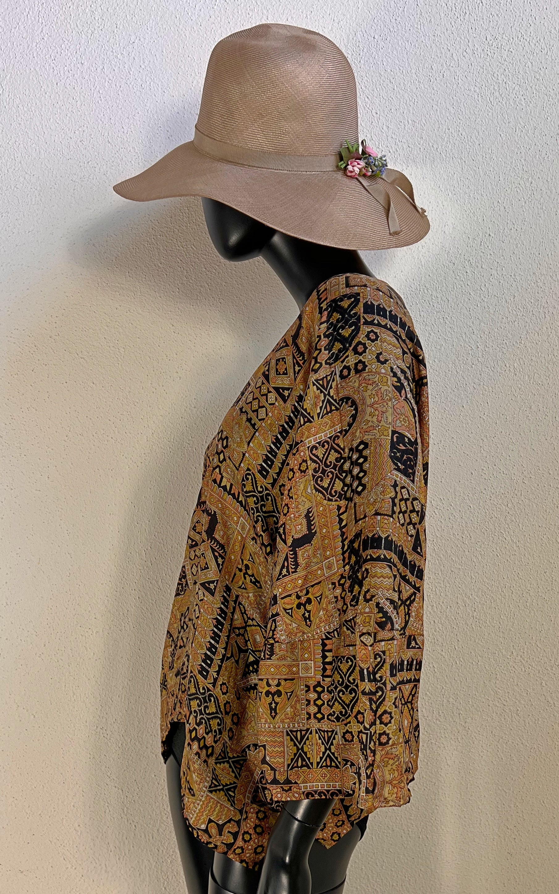 Recycled Sari-Silk Butterfly Wing Top