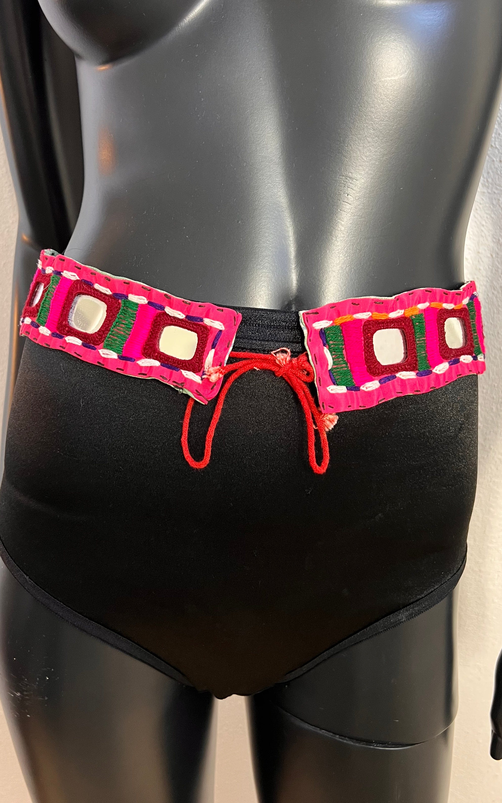 Vintage Embroidered Handcrafted Mirror Belt