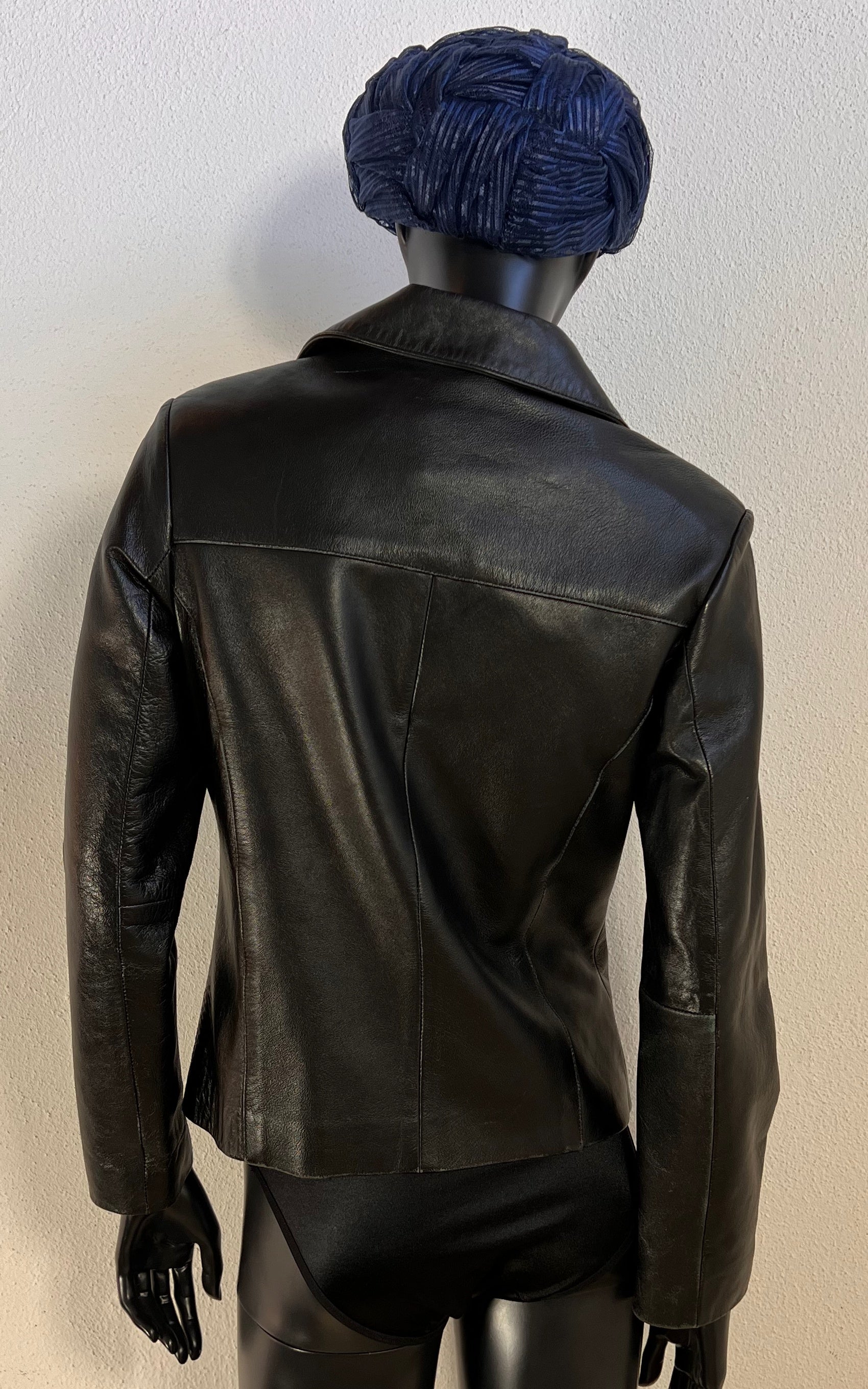 Vintage Y2K Minimalist Leather Jacket