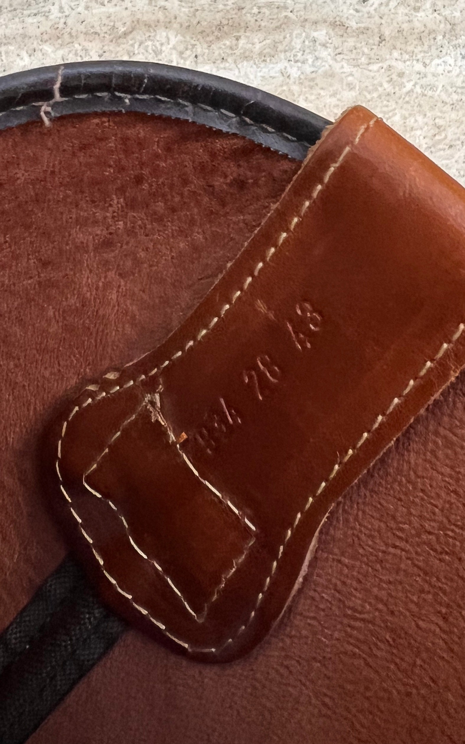 Vintage Brown Leather Cowboy Boots 42