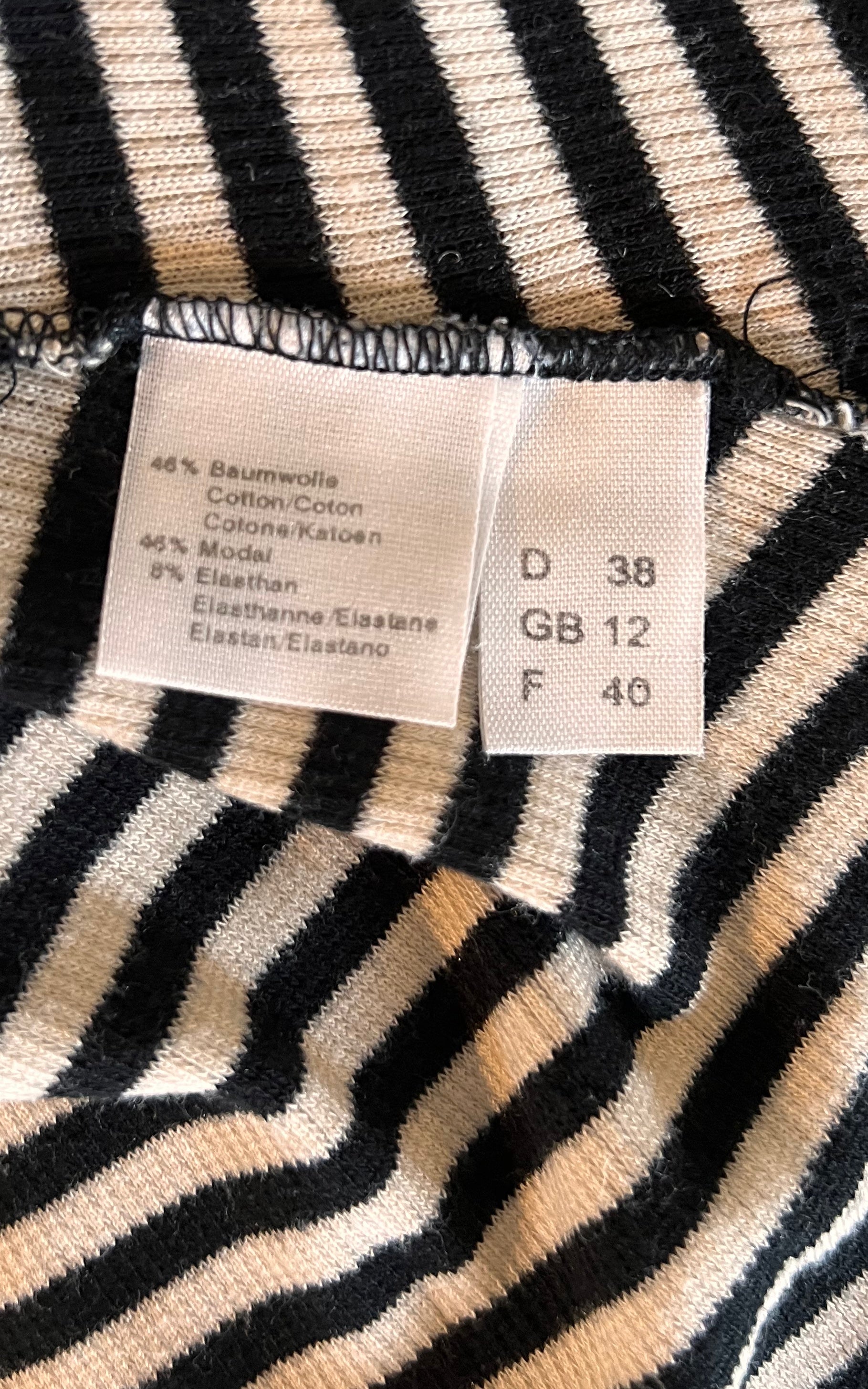 Vintage Alba Moda Striped Bodysuit
