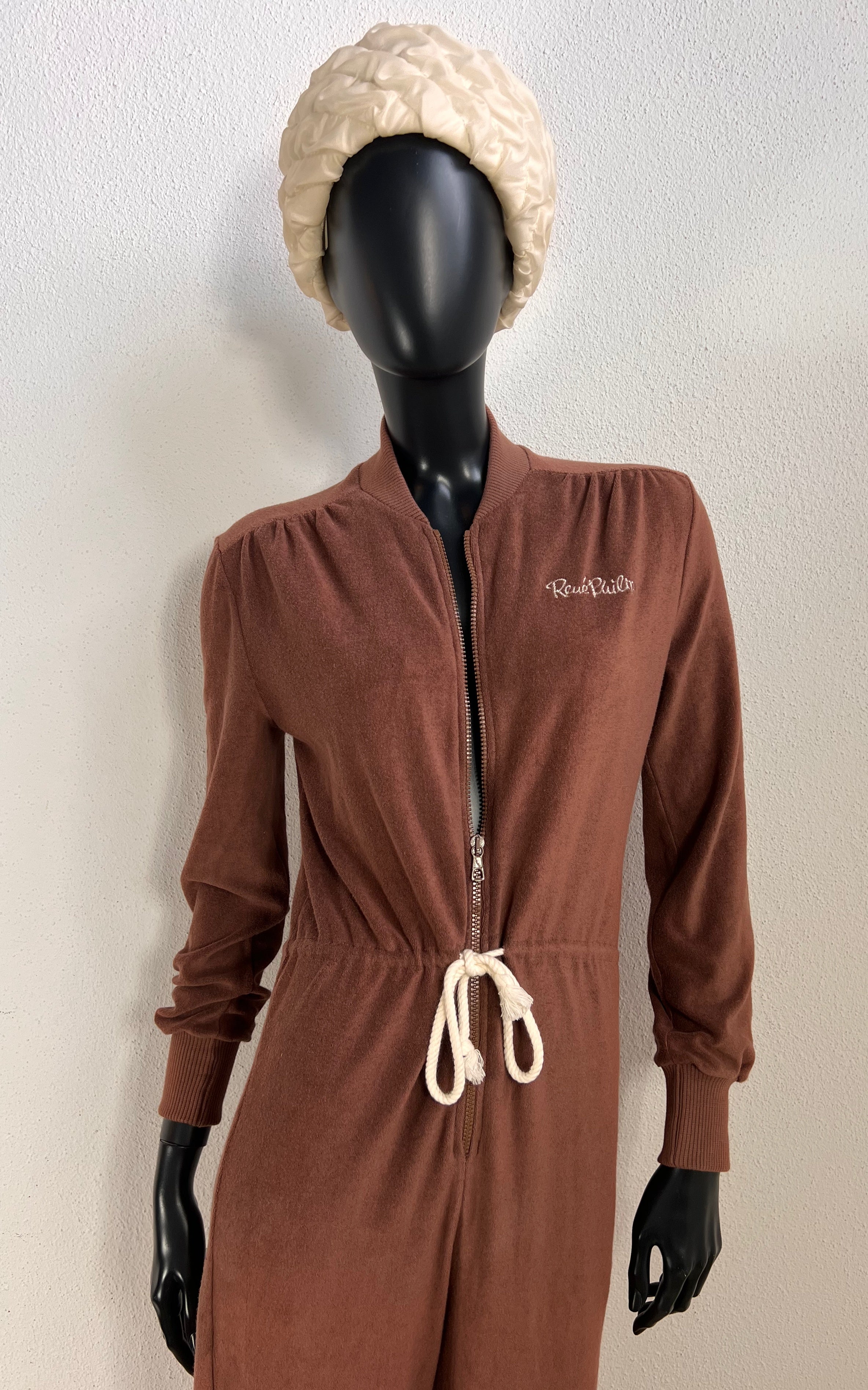 Vintage 1970s Rene Philip Terry Cloth Jumpsuit