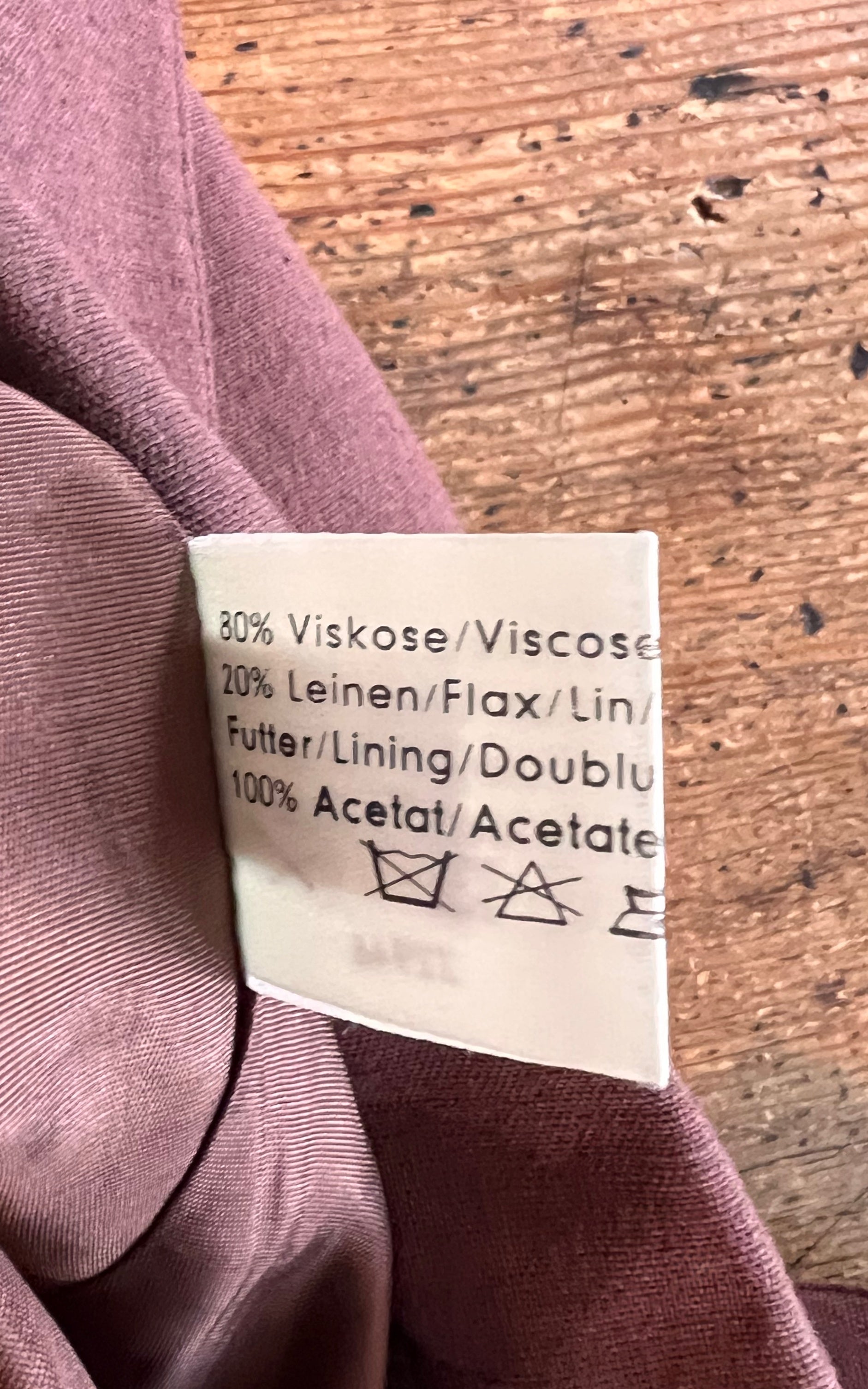 Vintage Brown Linnen Short Suit