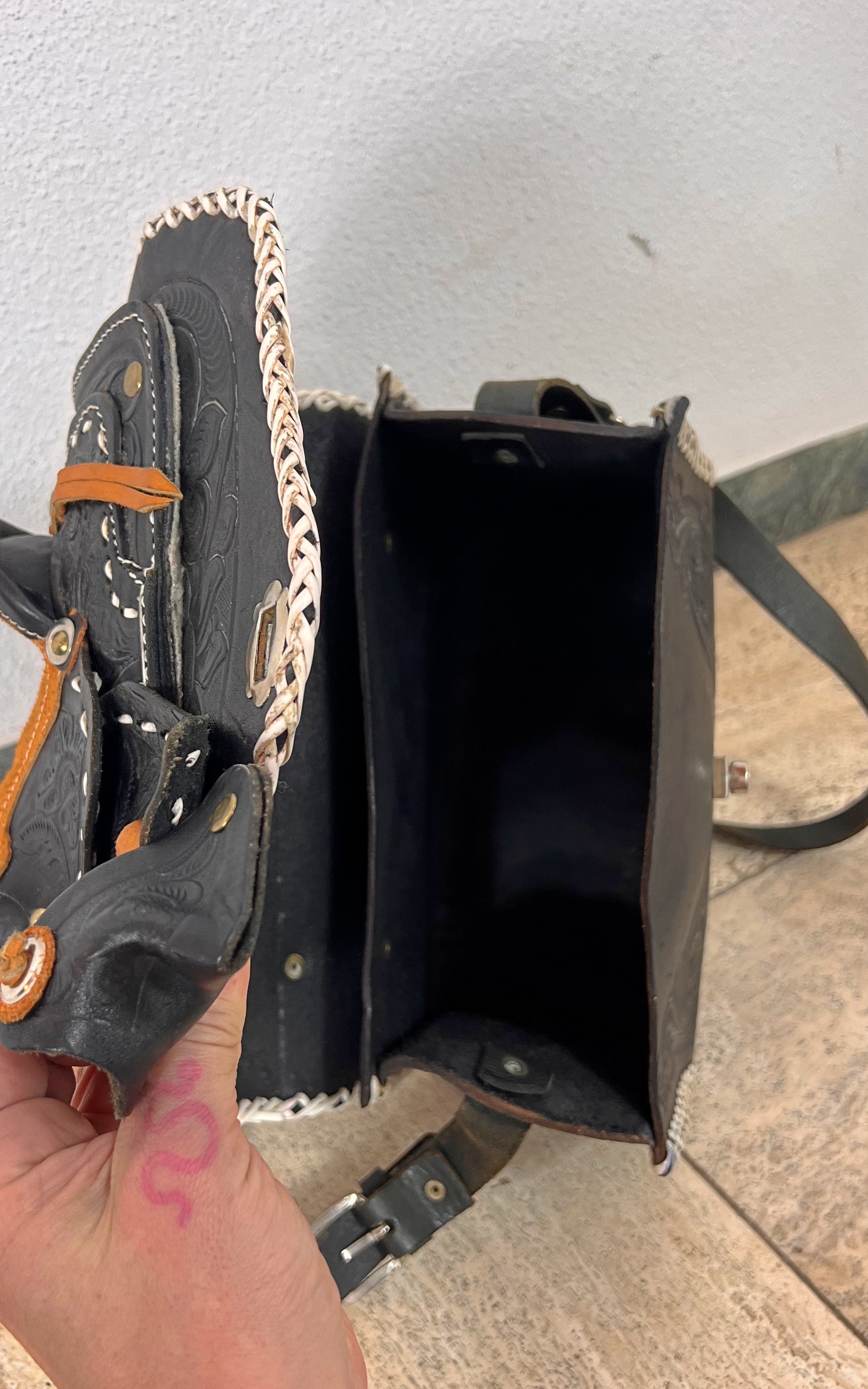 Vintage Western Saddle Shoulder Bag
