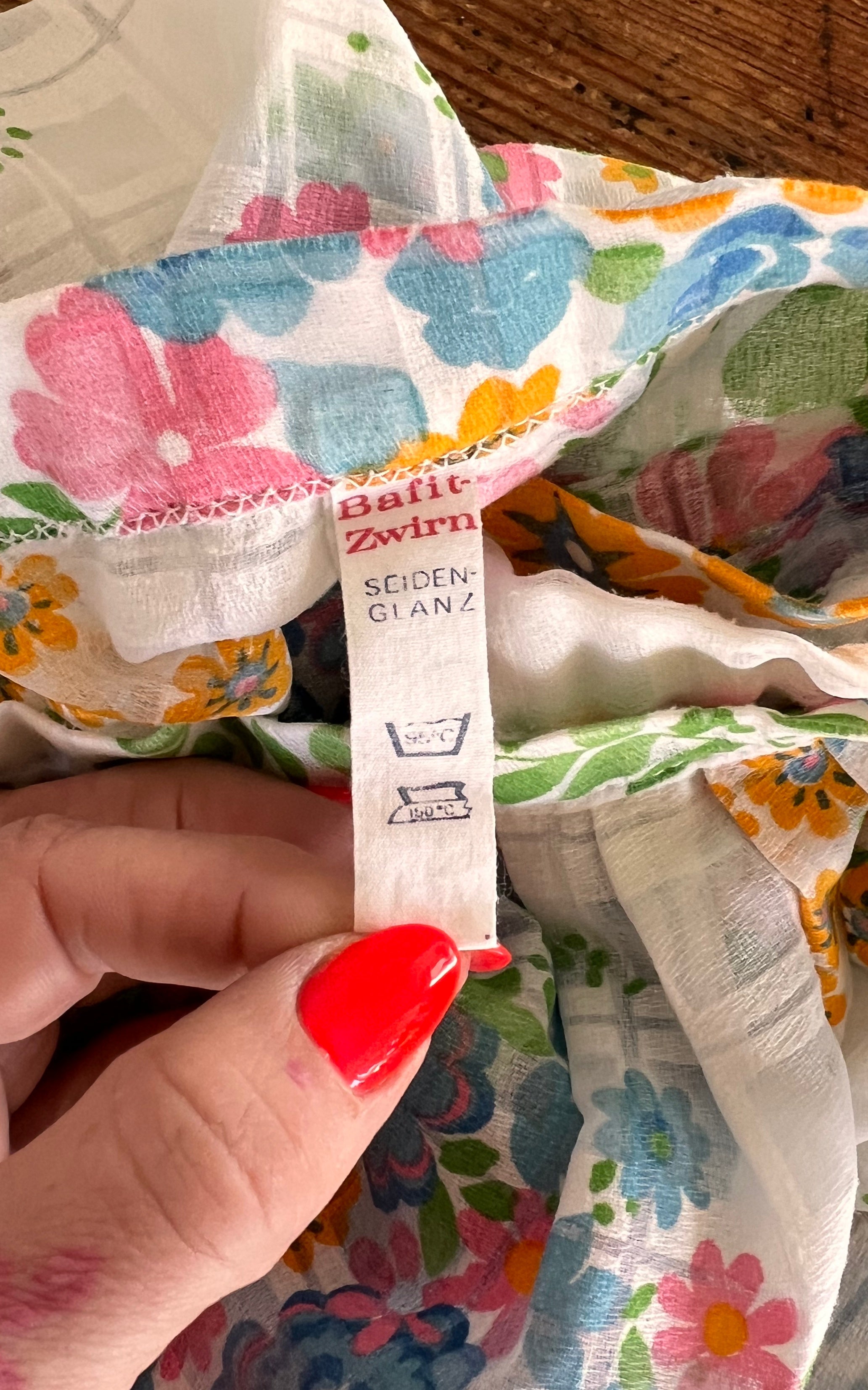 Vintage 70s Flower Skirt