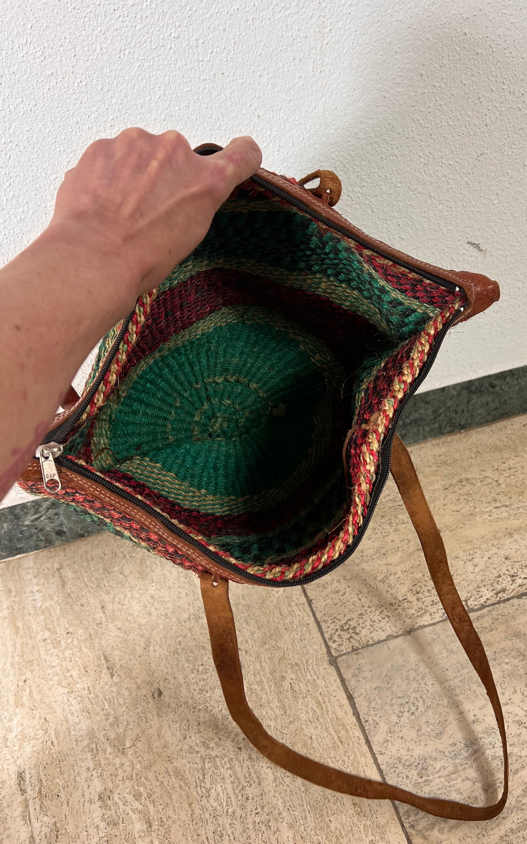 Vintage African Sisal Bag