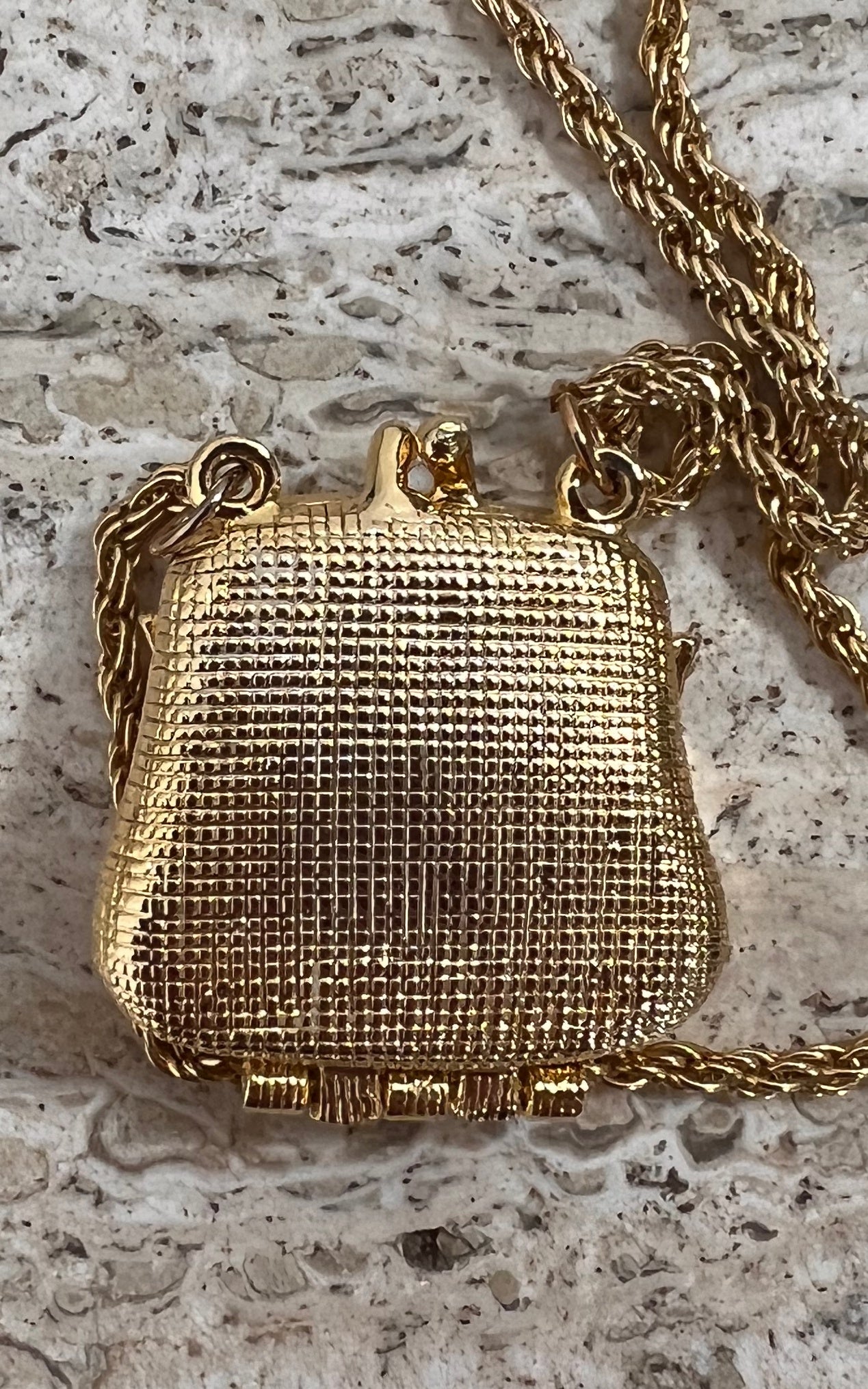Vintage Medallion Bag Necklace