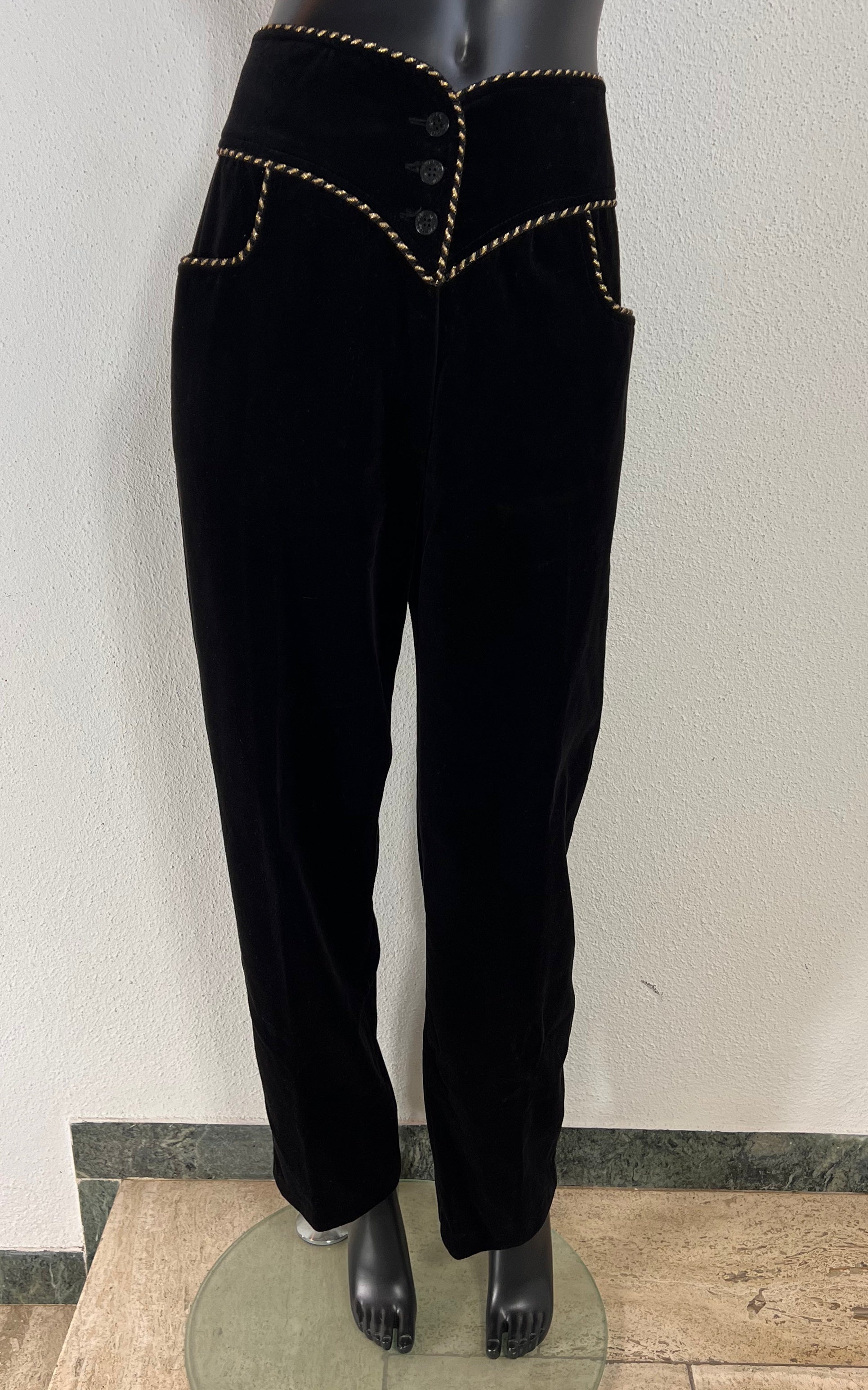 Vintage Yves Saint Laurent Co Wear Velvet Pants 42