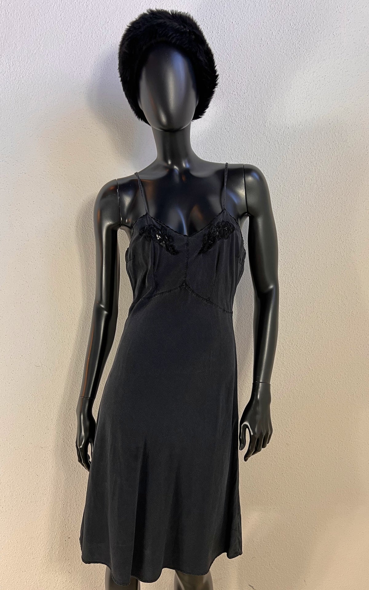 Vintage Washed Silk Slip Dress