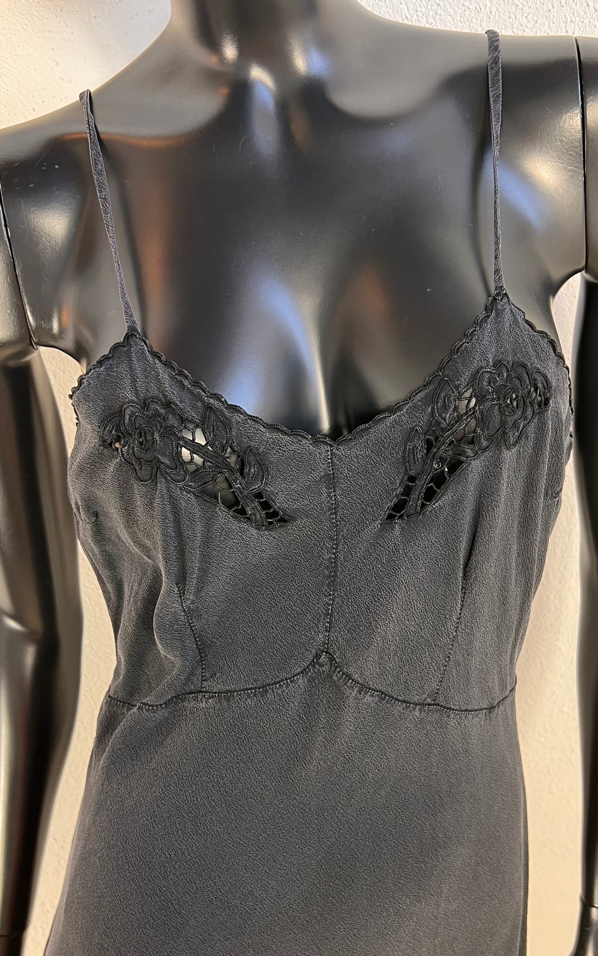 Vintage Washed Silk Slip Dress