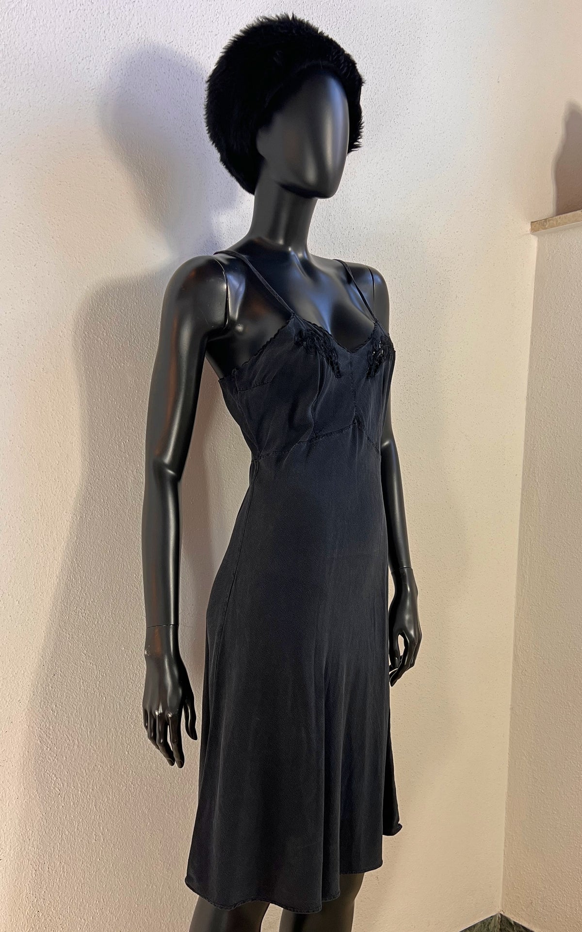 Vintage Washed Silk Slip Dress