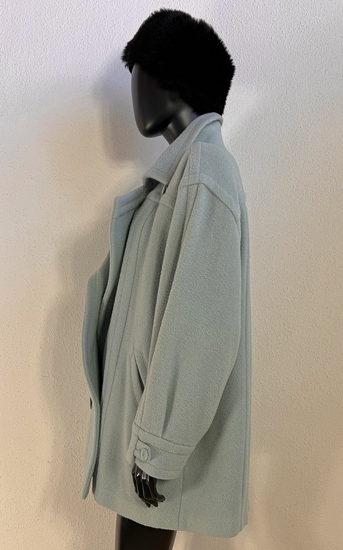 Vintage Escada by Margaretha Ley Alpaca &Wool Coat in Pale Mint