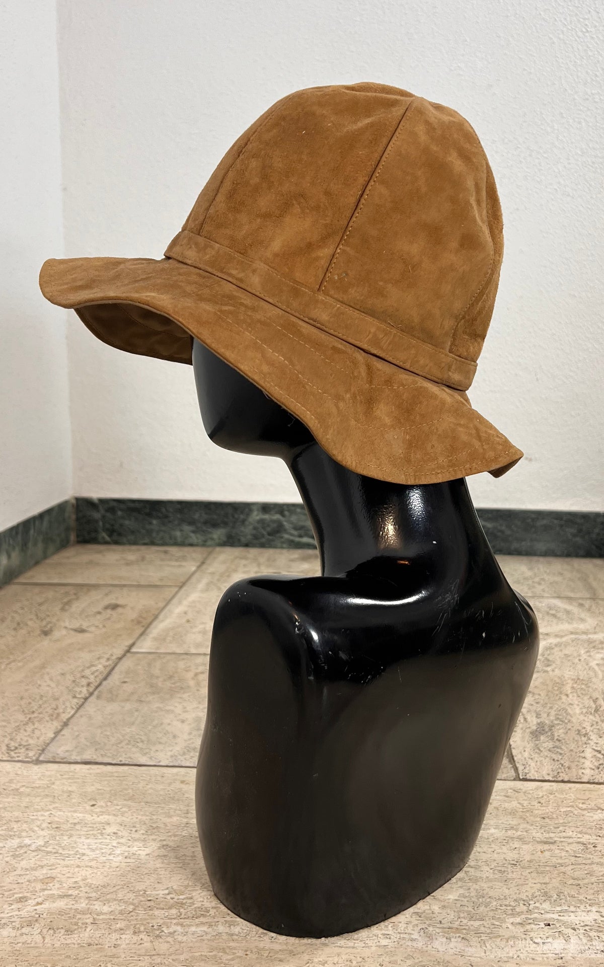 Vintage 1970s Suede Floppy Hat