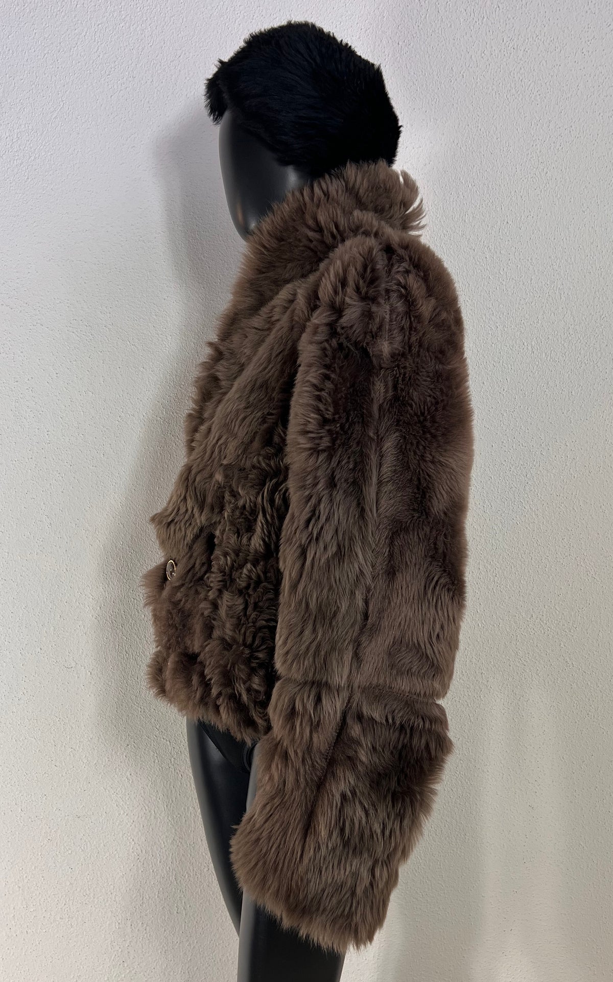 Reworked Curly Lamb Shearling Jacket