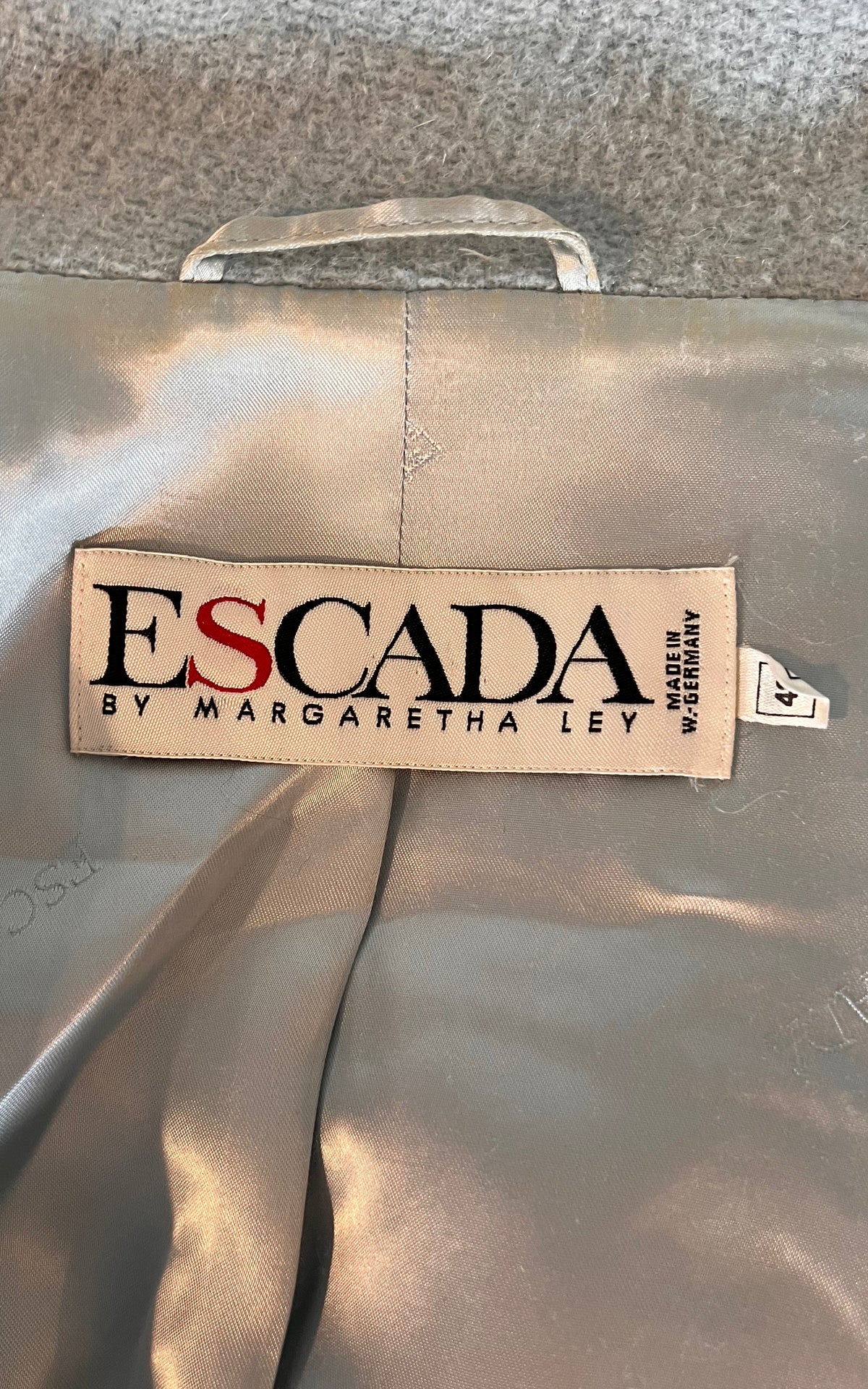 Vintage Escada by Margaretha Ley Alpaca &Wool Coat in Pale Mint