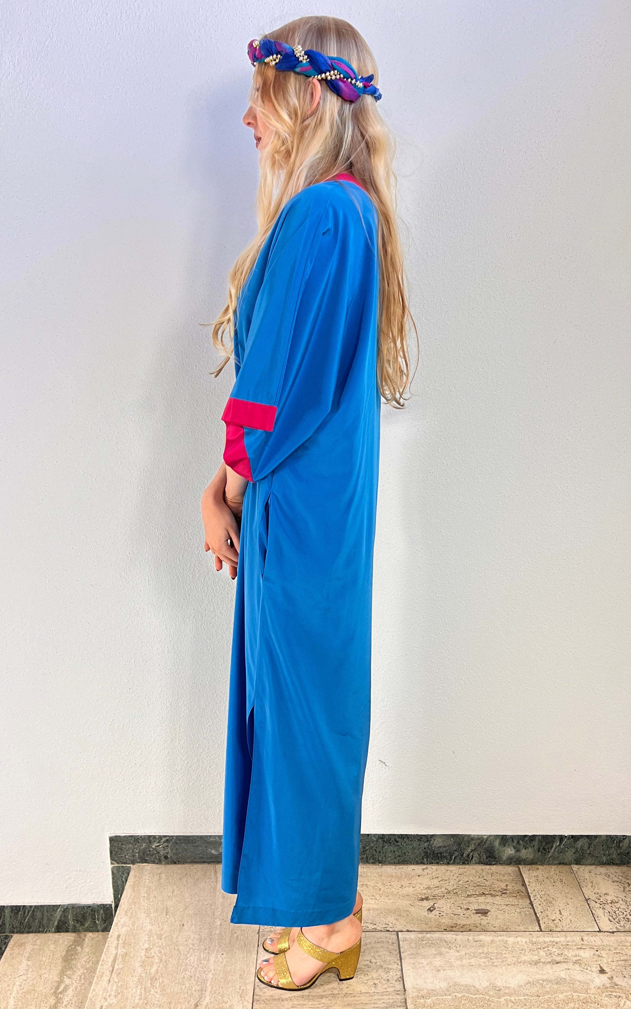 Vintage 70s Oscar de la Renta for Swirl Caftan Dress