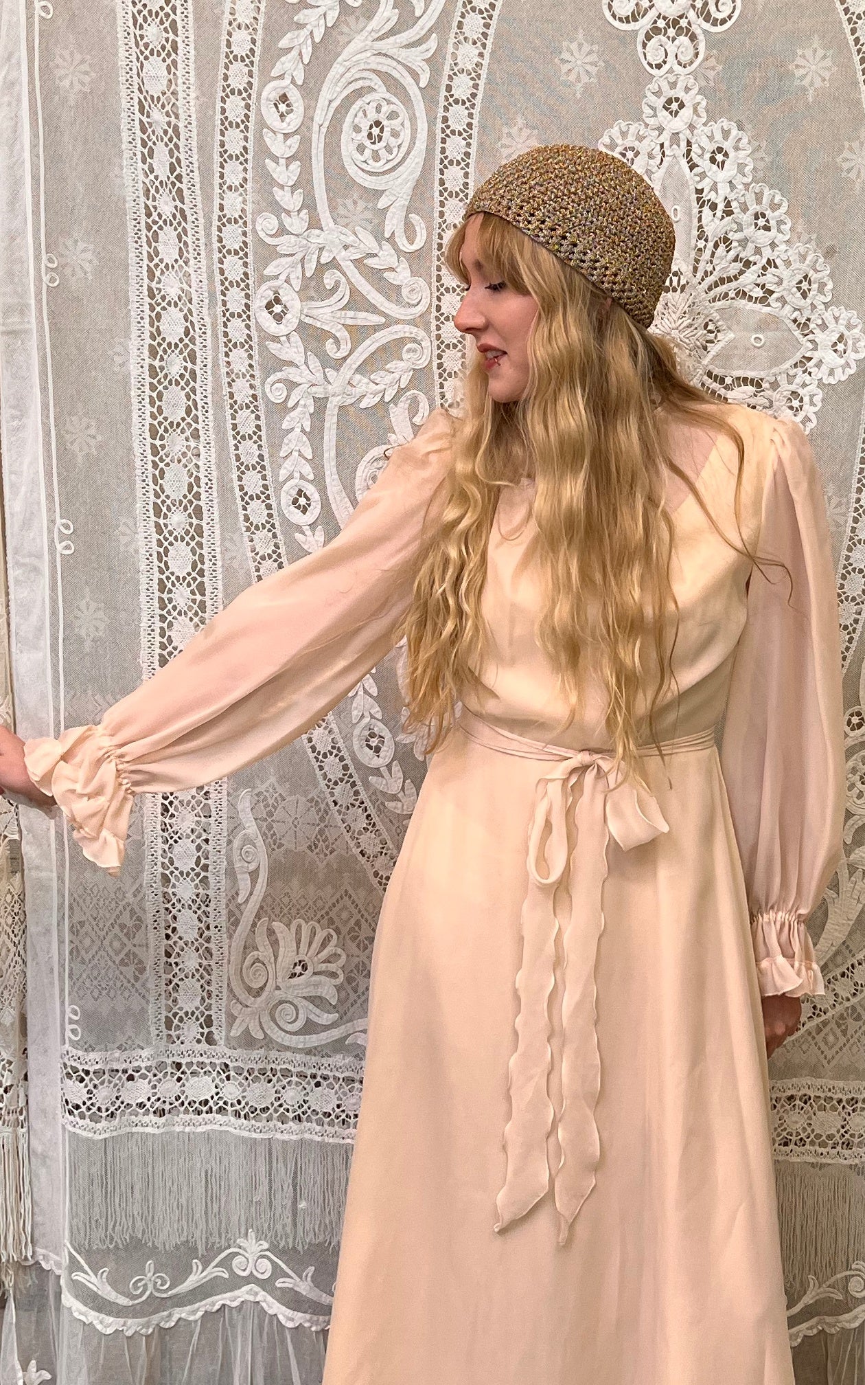Lovely Vintage 70s Wedding Dress