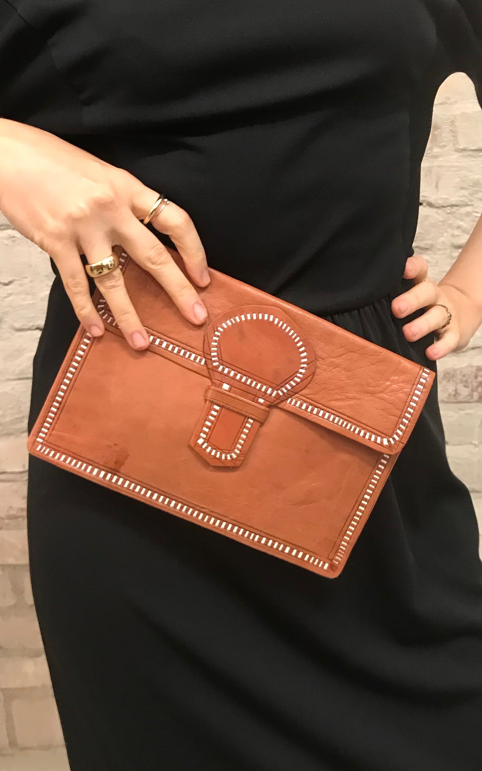 Pochette in pelle vintage