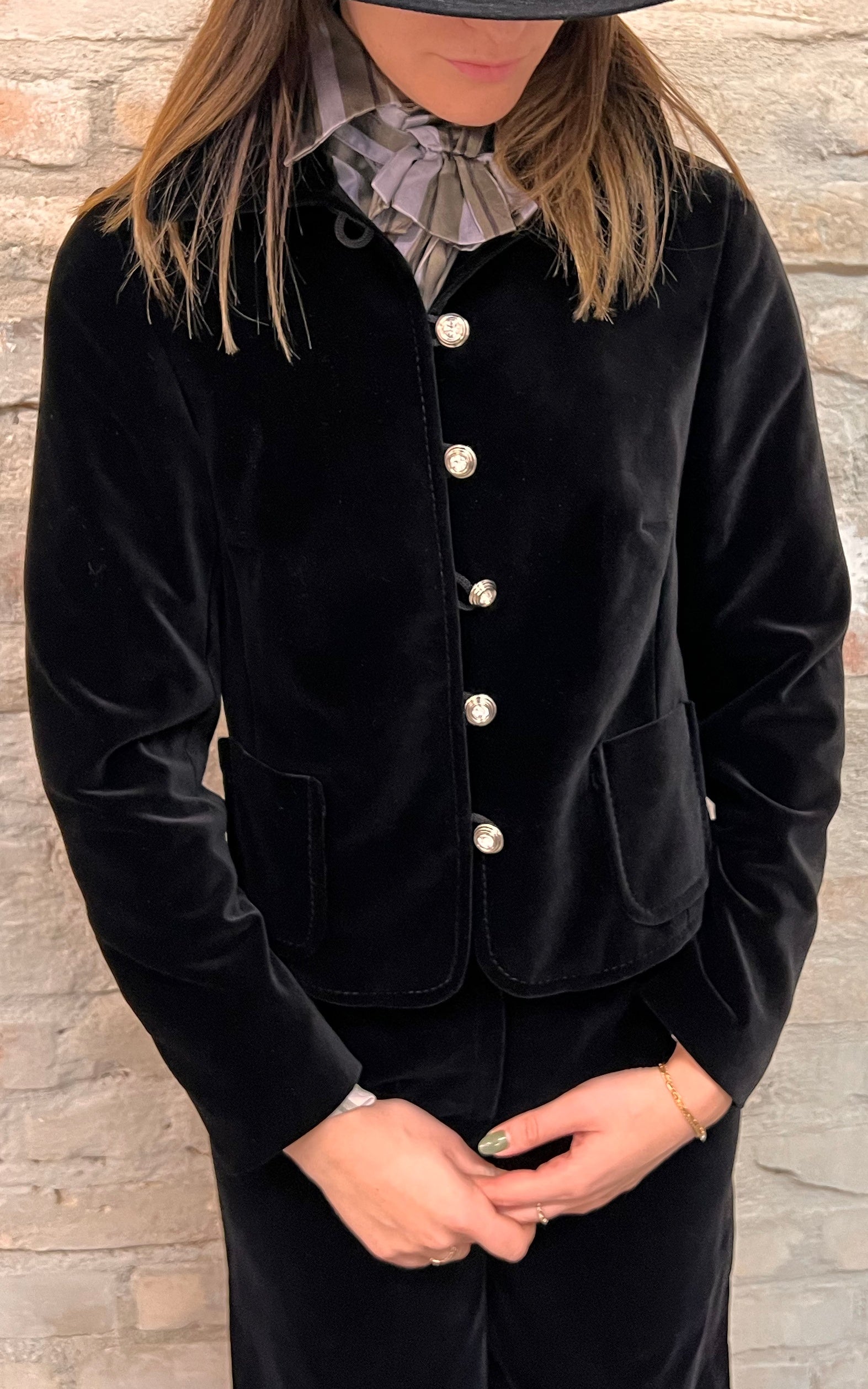 Blazer vintage in velluto Lucie Linden anni '70