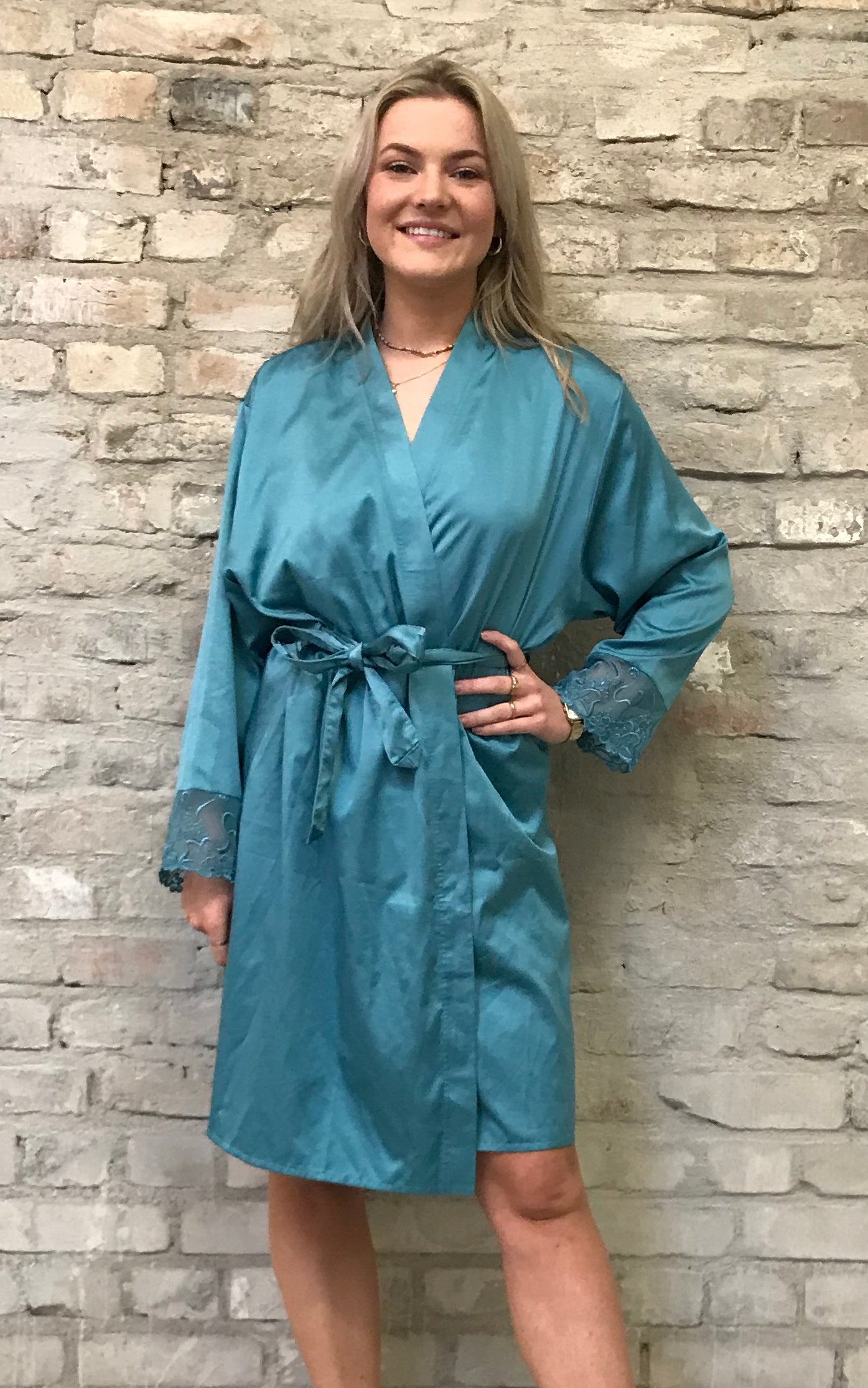 Completo intimo vintage in seta da 3 pezzi