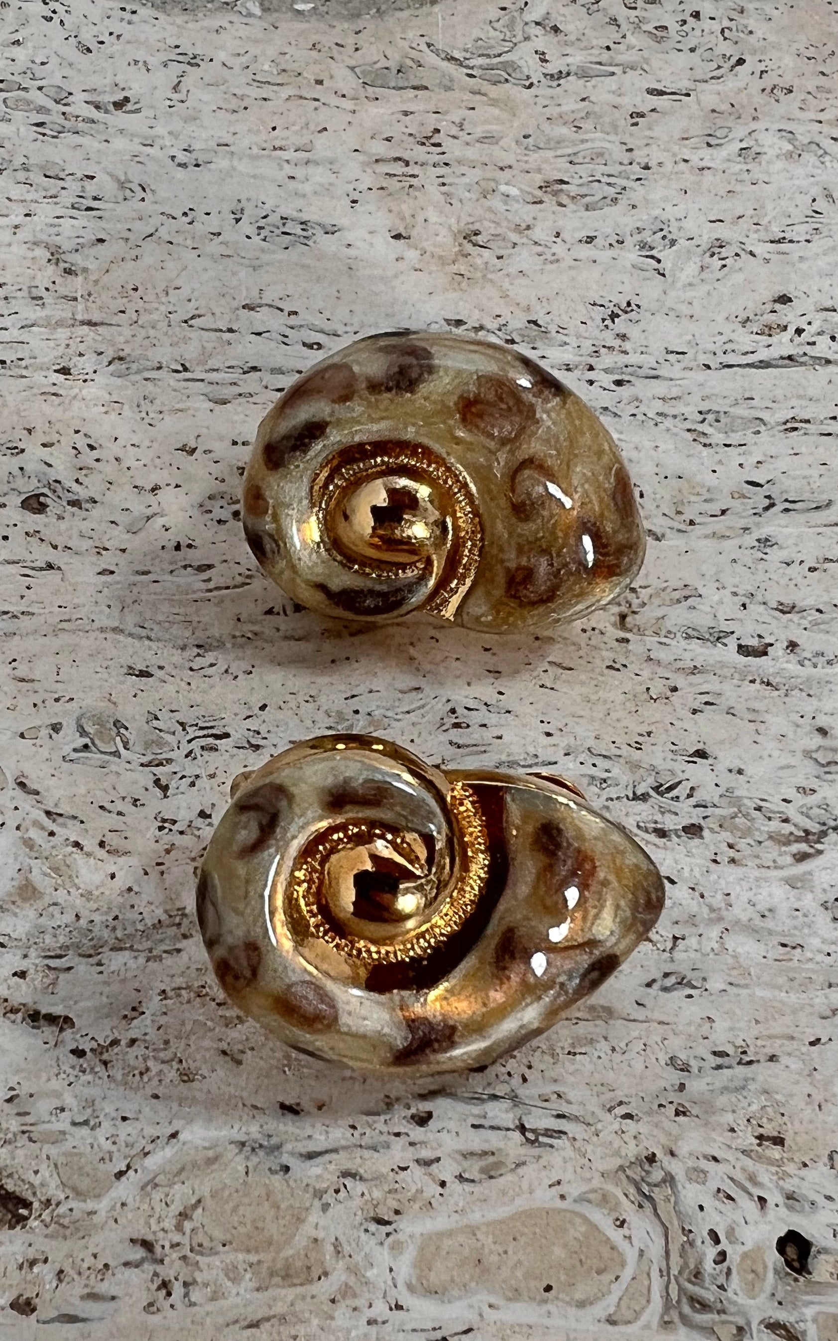Vintage Louis Feraud Mussels Costume Jewelry Set