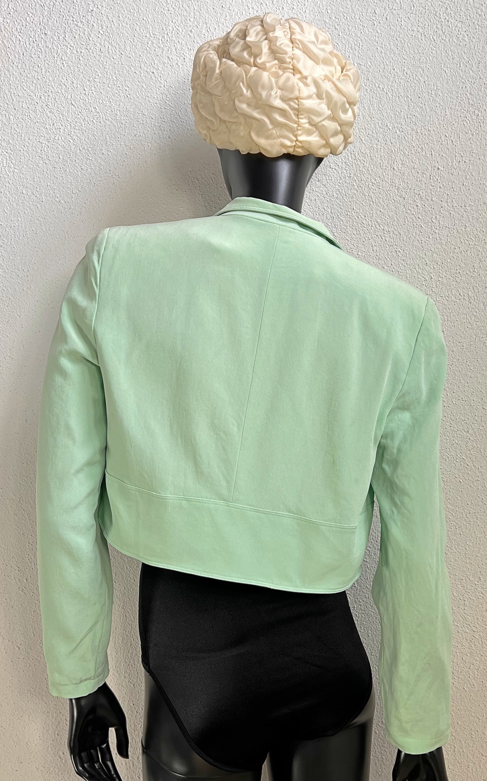 Vintage Mint Silk Tuxedo Jacket