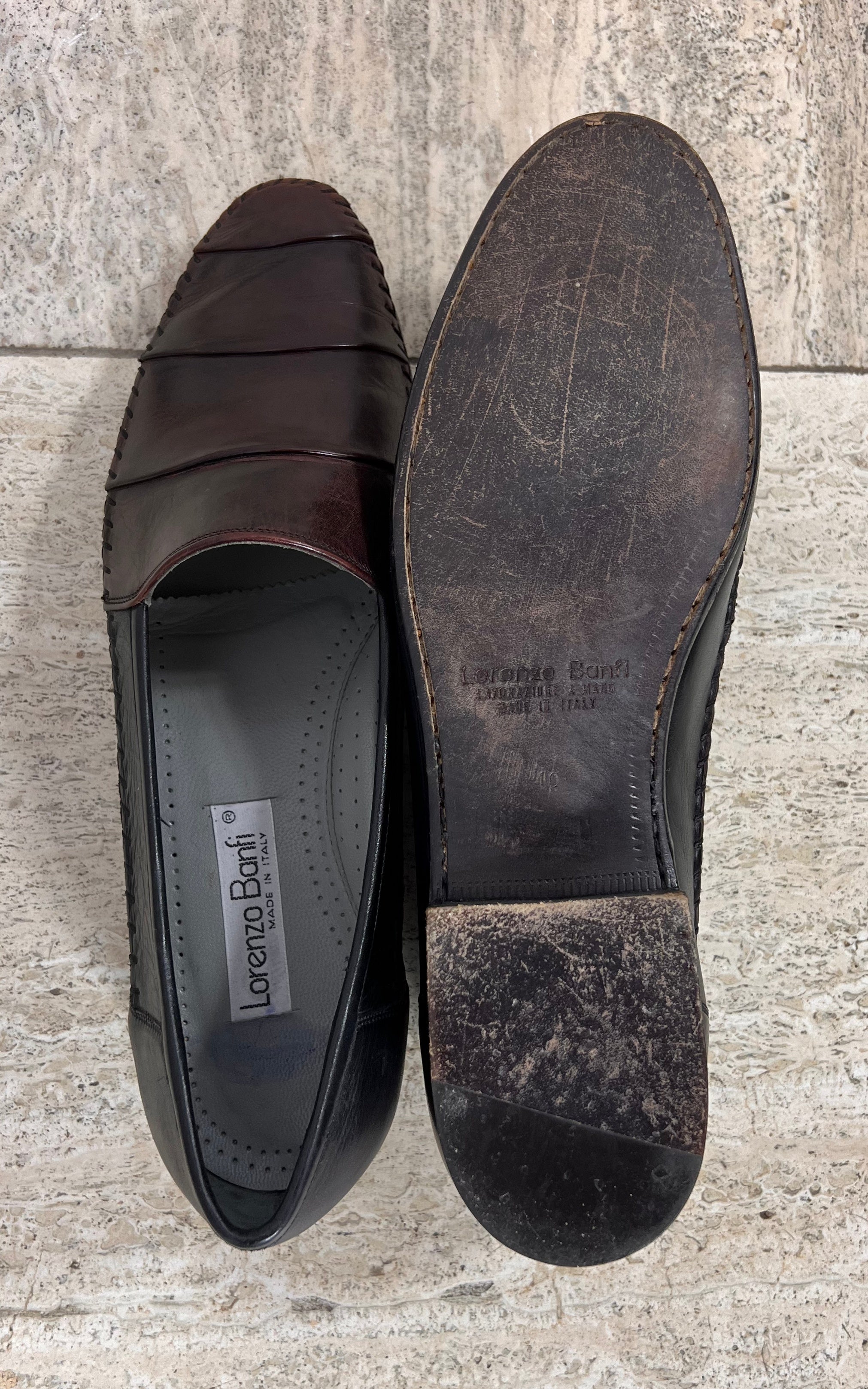 Vintage MENS Lorenzo Banfi Leather Loafer 44