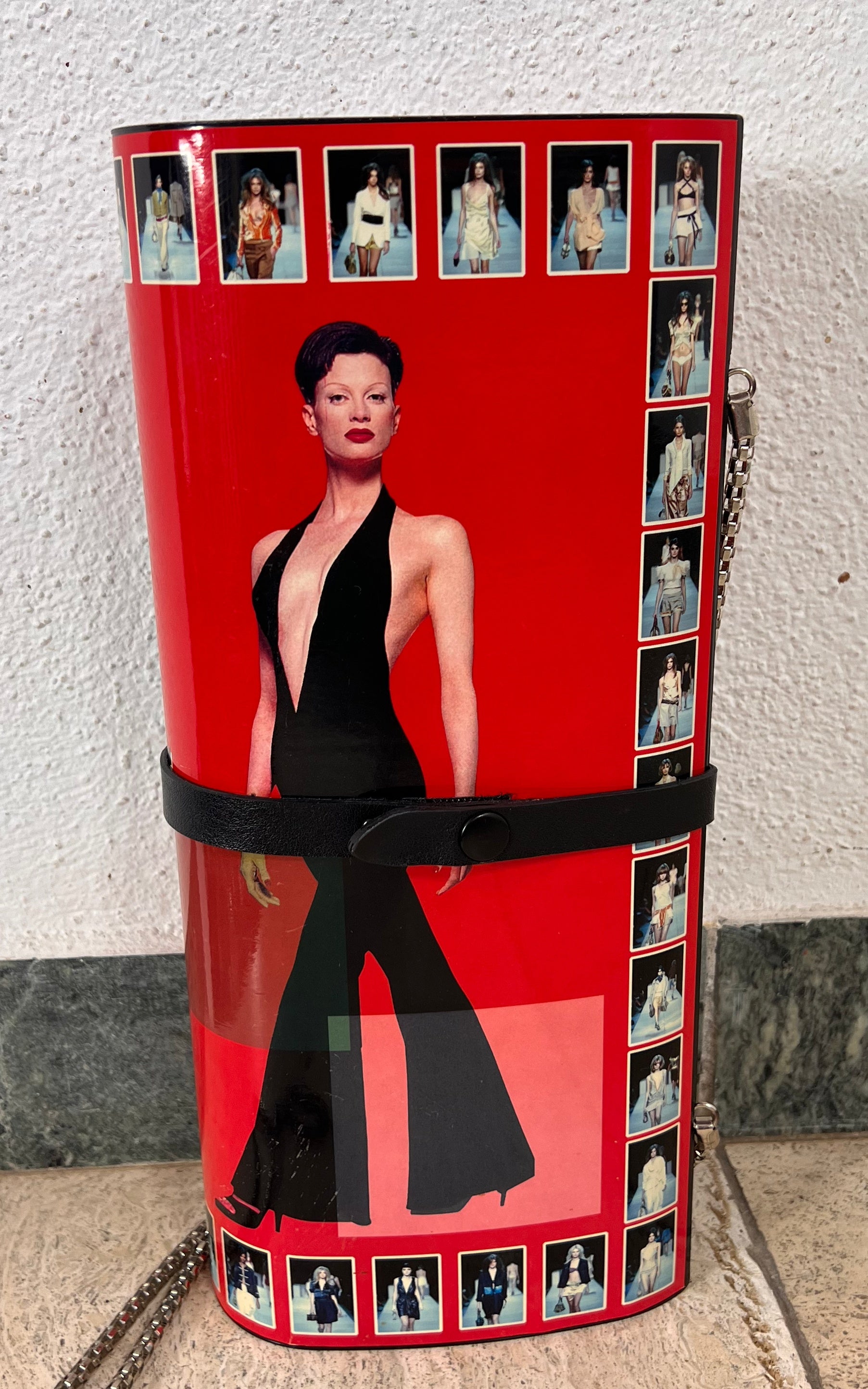 Rare Early 2000s ''Fashion Show'' Cylinder Bag London Fashion Week