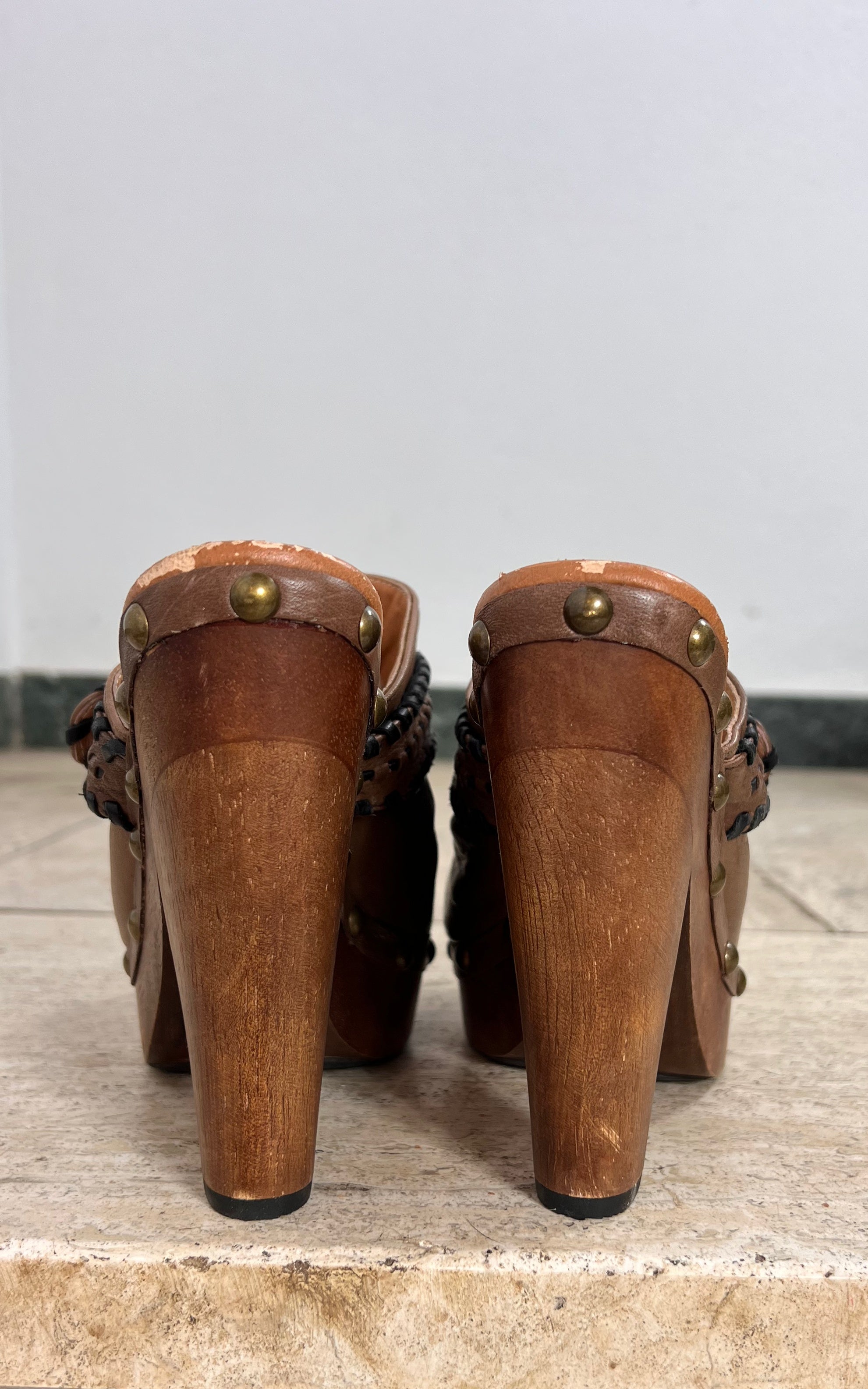 Vintage Early 2000 Buffalo London Platform Clogs 37
