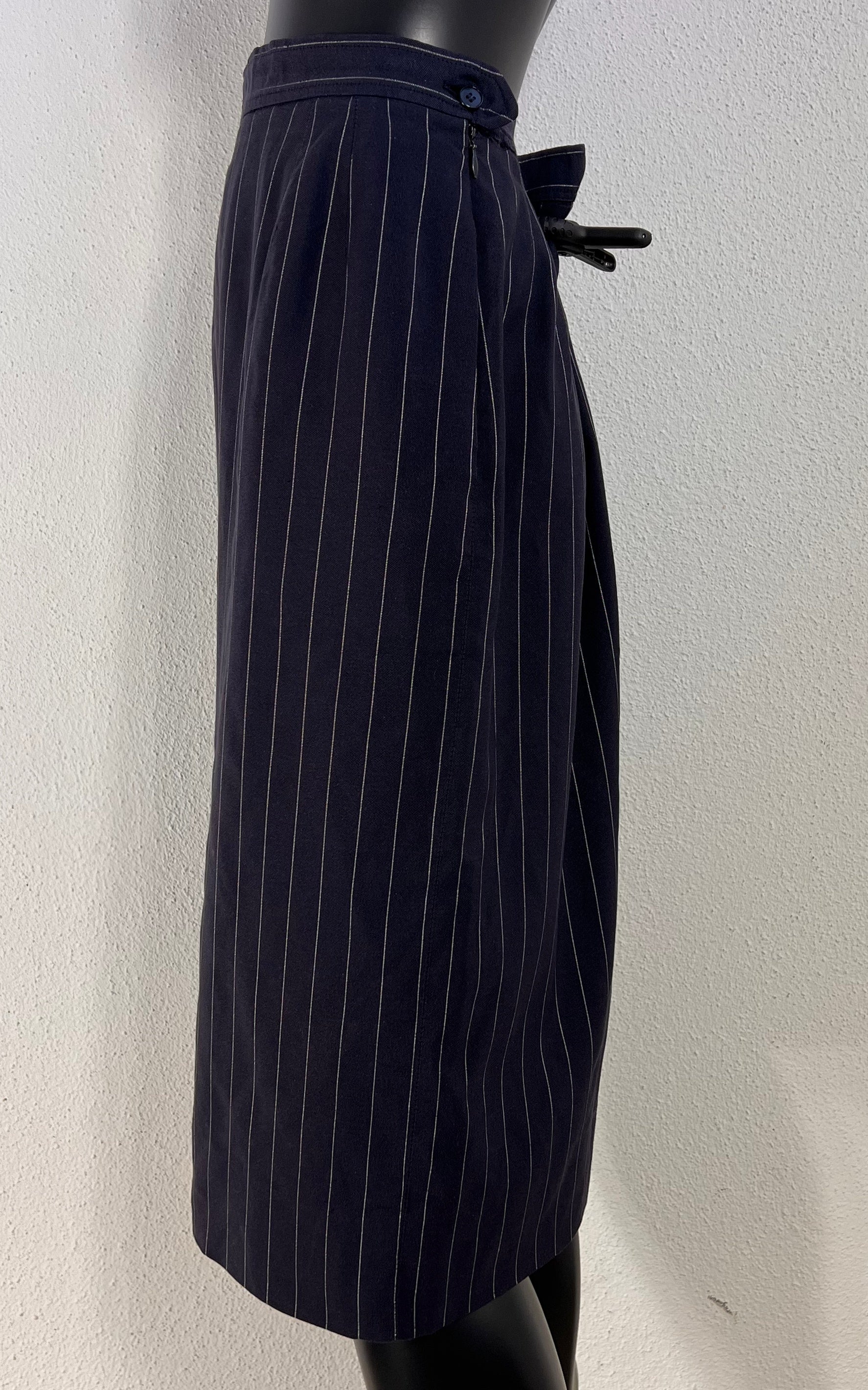 Vintage Yves Saint Laurent Pinstripe Skirt