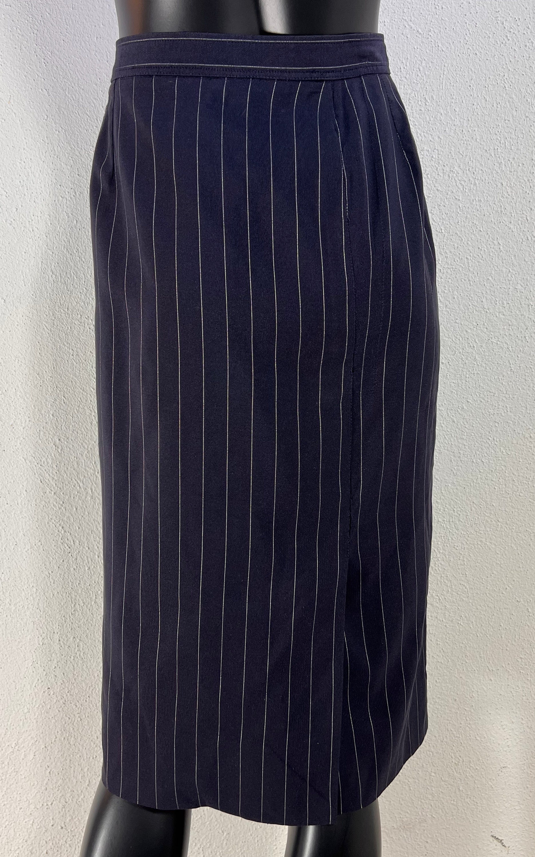 Vintage Yves Saint Laurent Pinstripe Skirt
