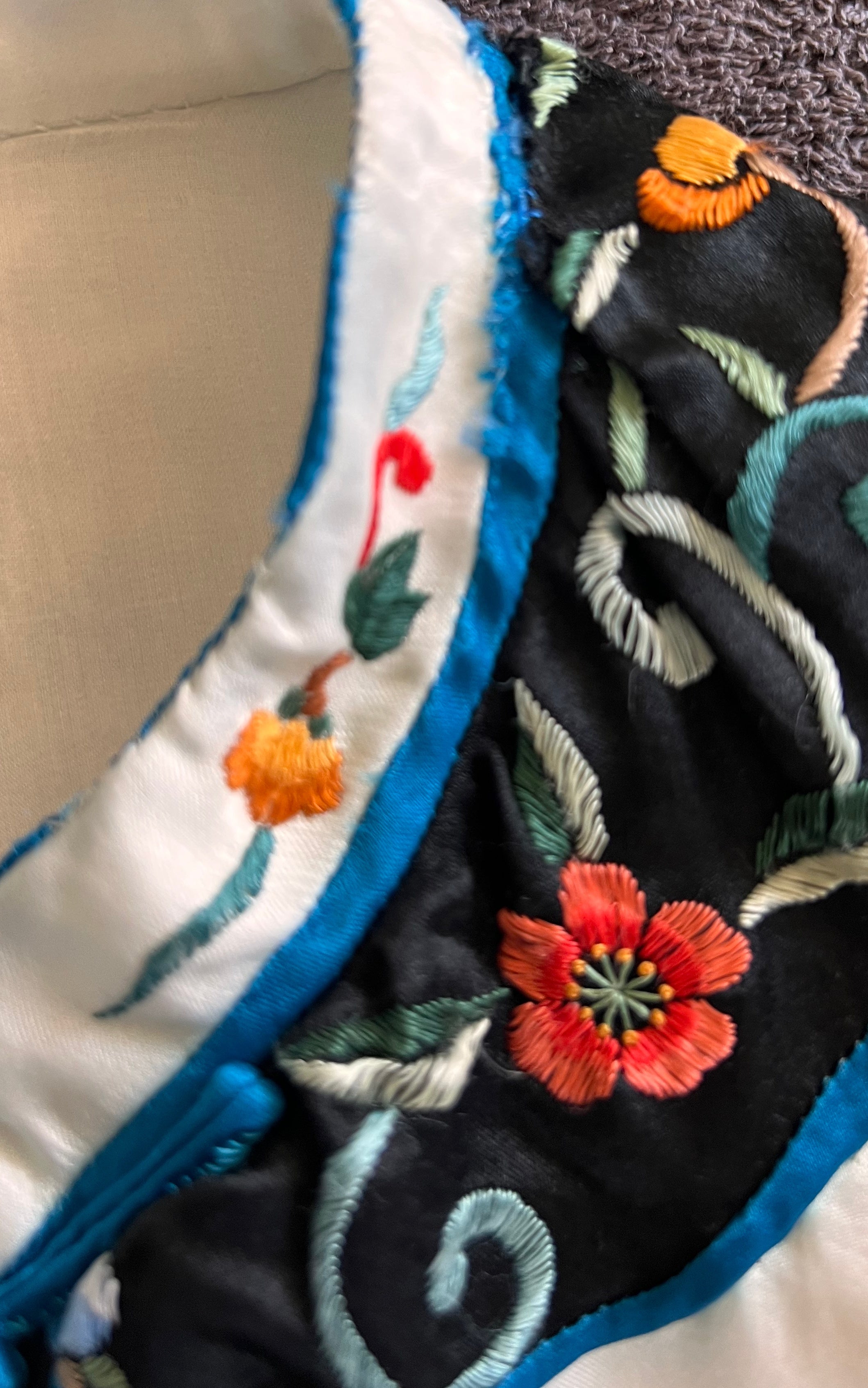 Vintage Embroidered Chinese Silk Jacket