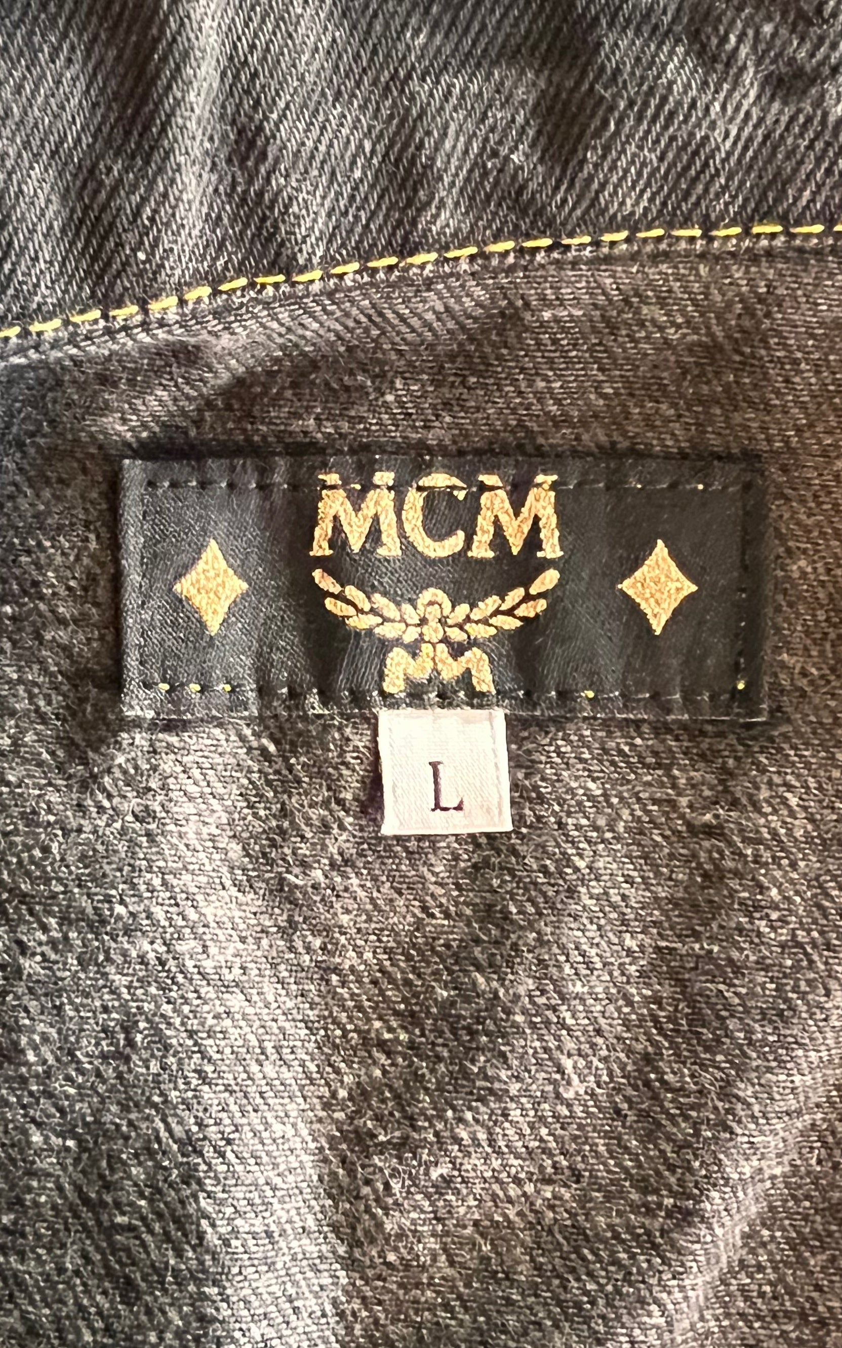 Vintage MCM Embellished Denim Vest