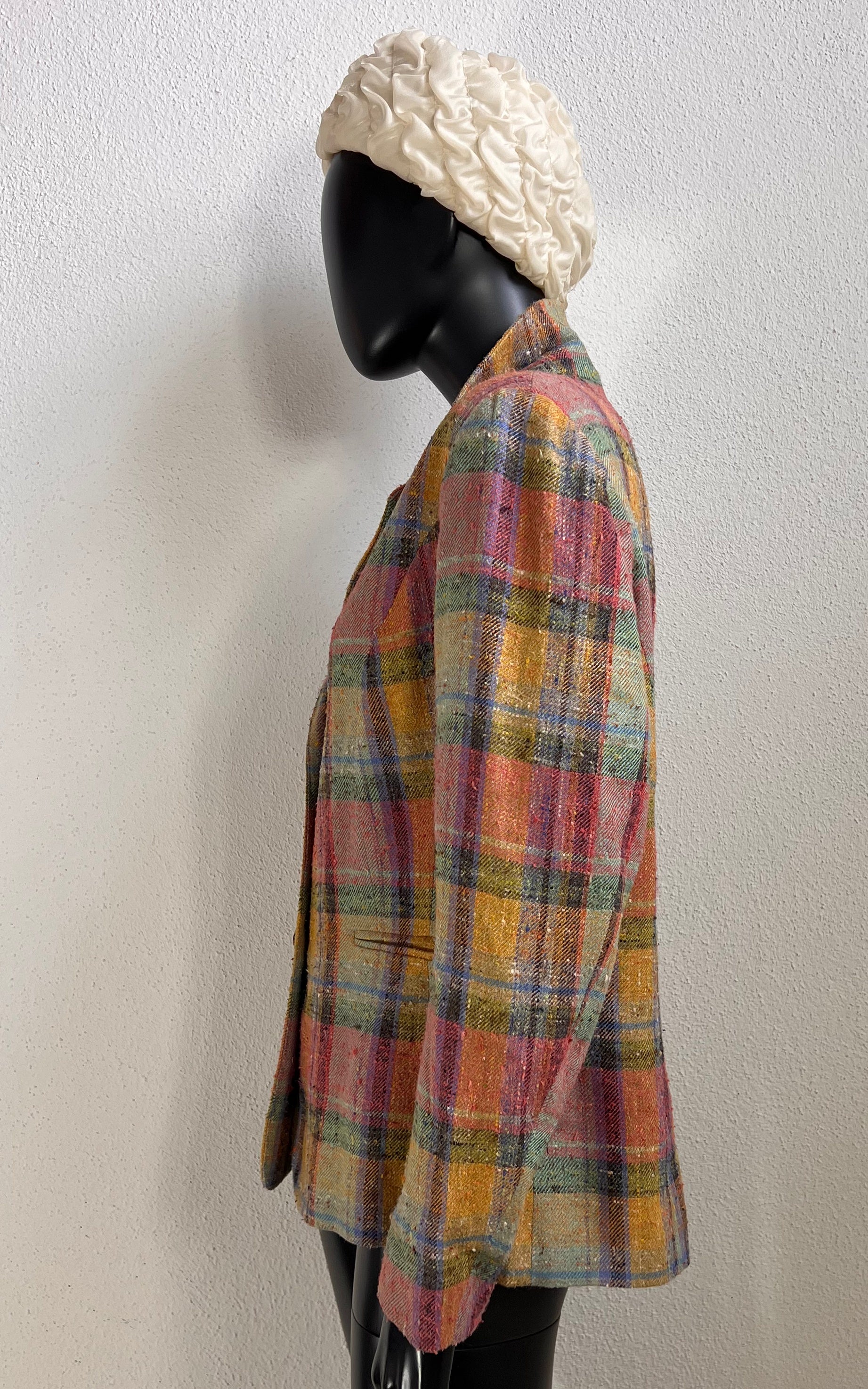 Vintage Lodenfrey Tartan Silk Blazer